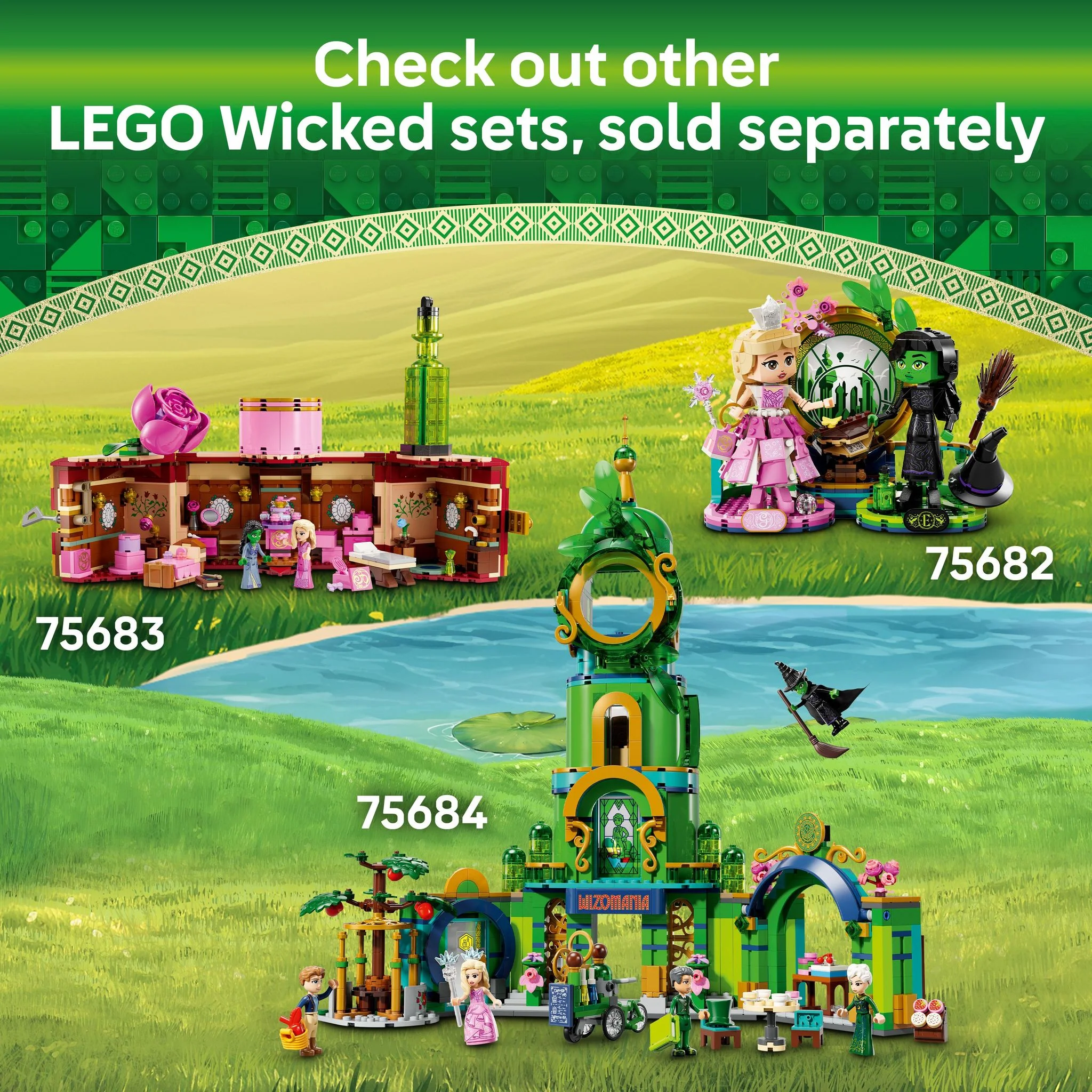 LEGO 75681 Wicked Glinda, Elphaba & Nessarose at Shiz University