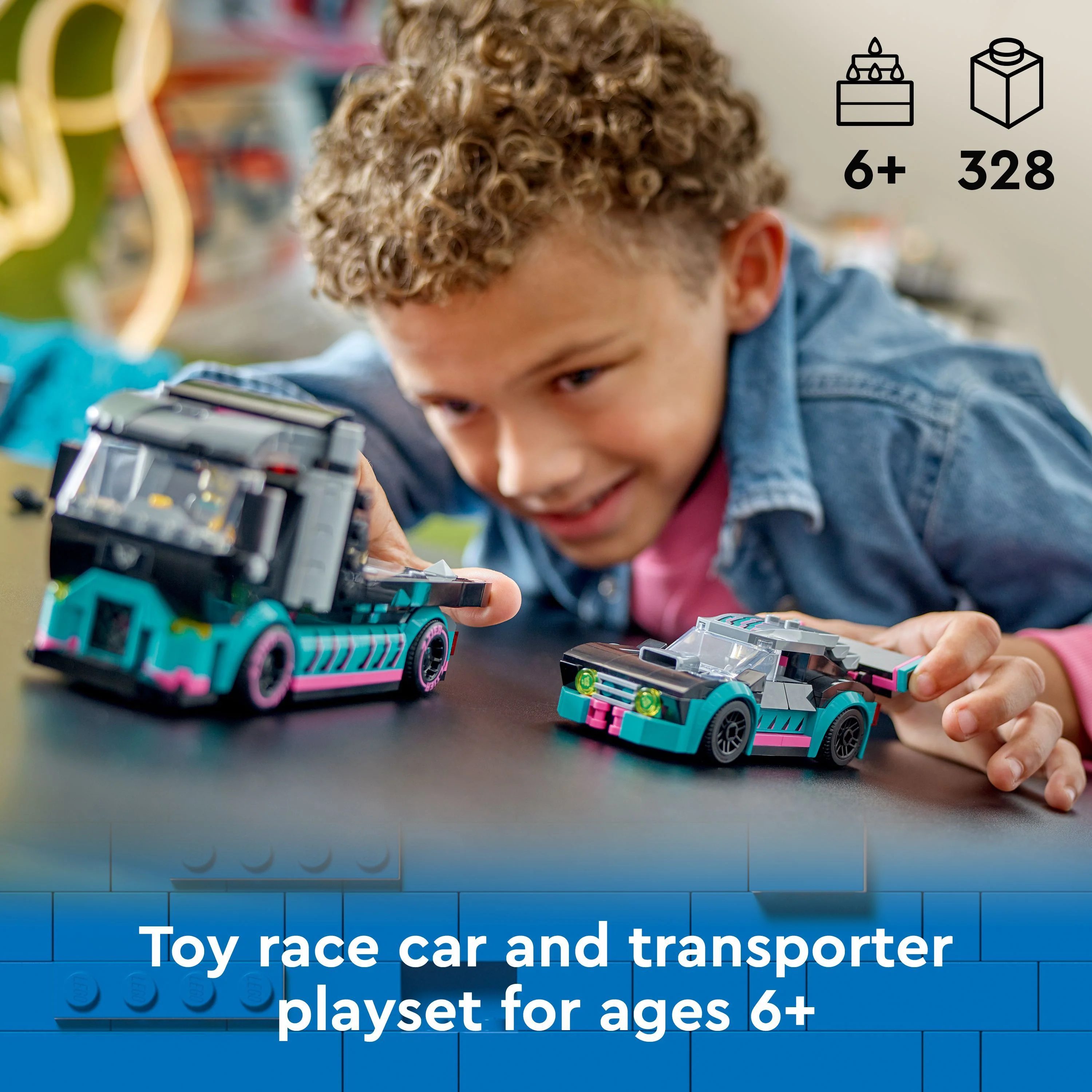 LEGO 60406 City Race Car And Car Carrier Truck