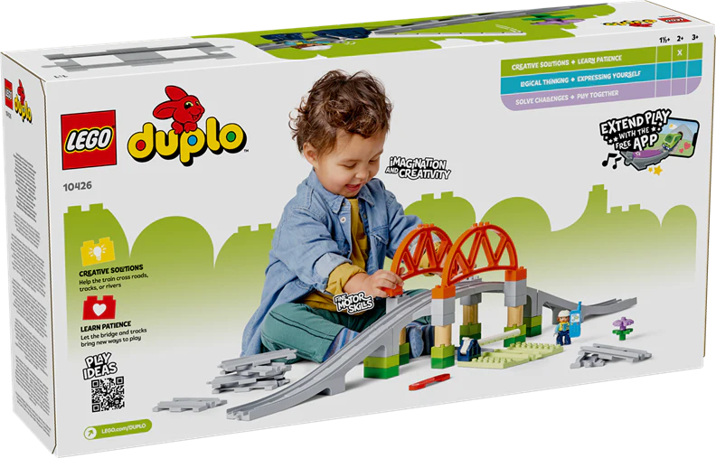 LEGO 10426 DUPLO Trains Train Bridge And Tracks Expansion Set