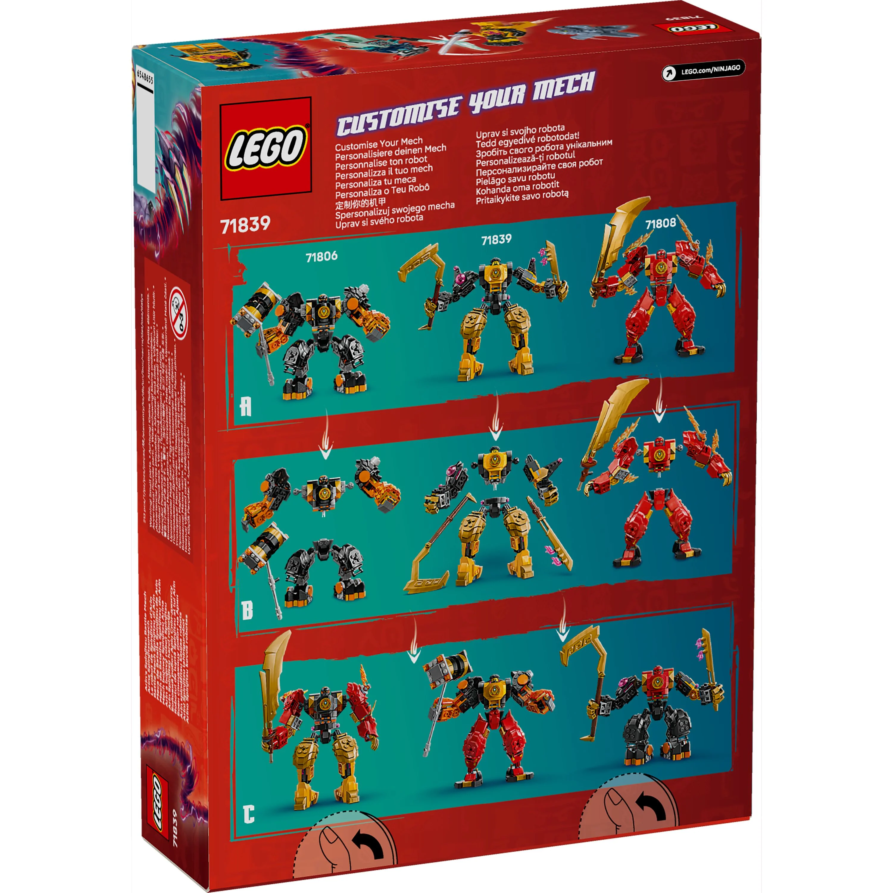 LEGO 71839 NINJAGO Arin's Spinjitzu Battle Mech