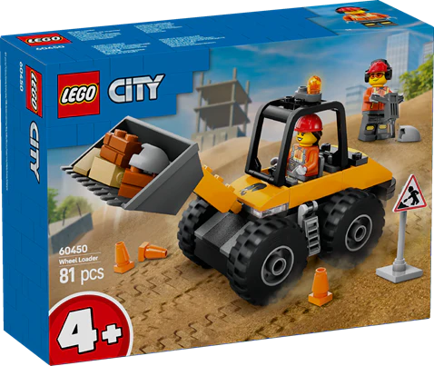 LEGO 60450 City Yellow Construction Wheel Loader
