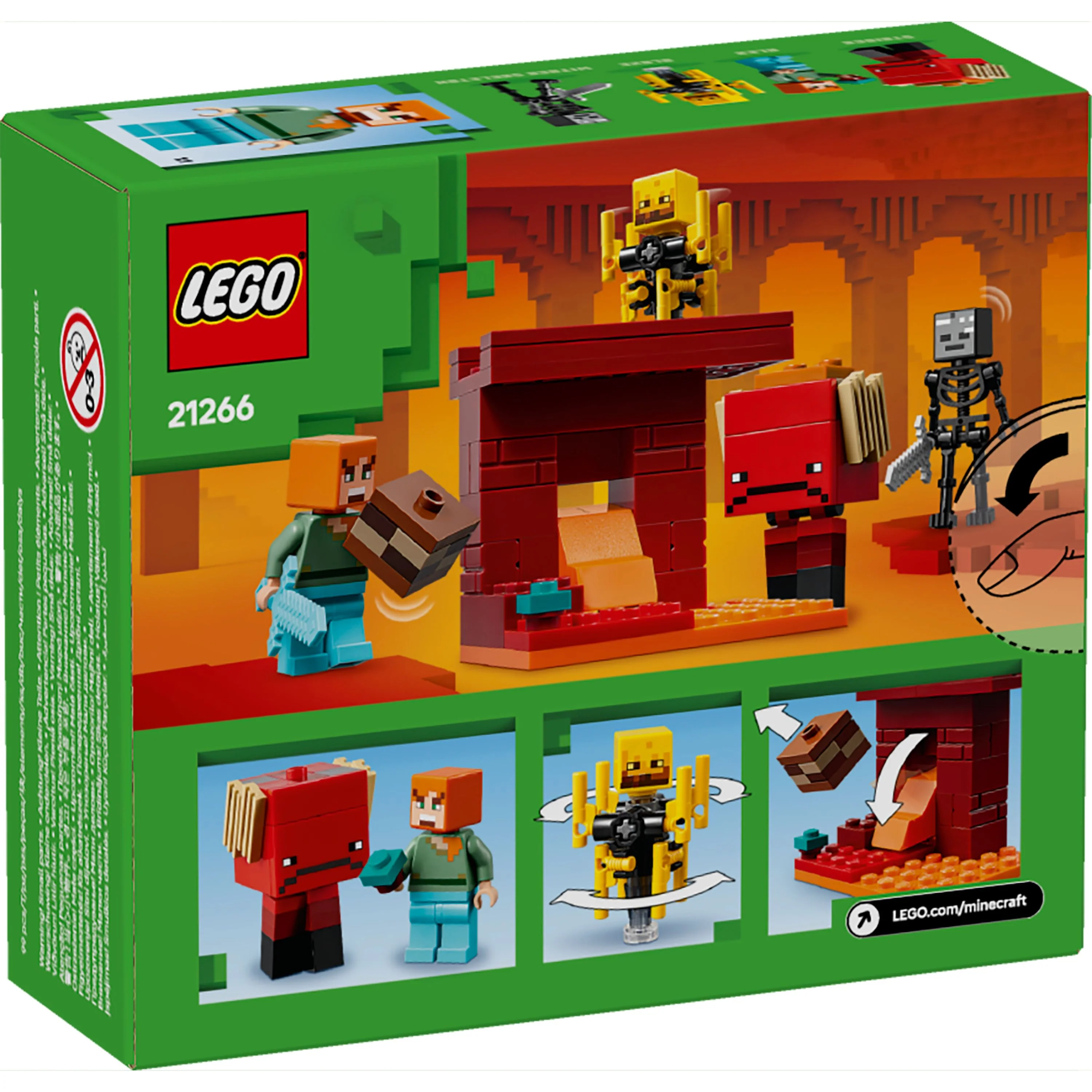 LEGO 21266 Minecraft The Nether Lava Battle