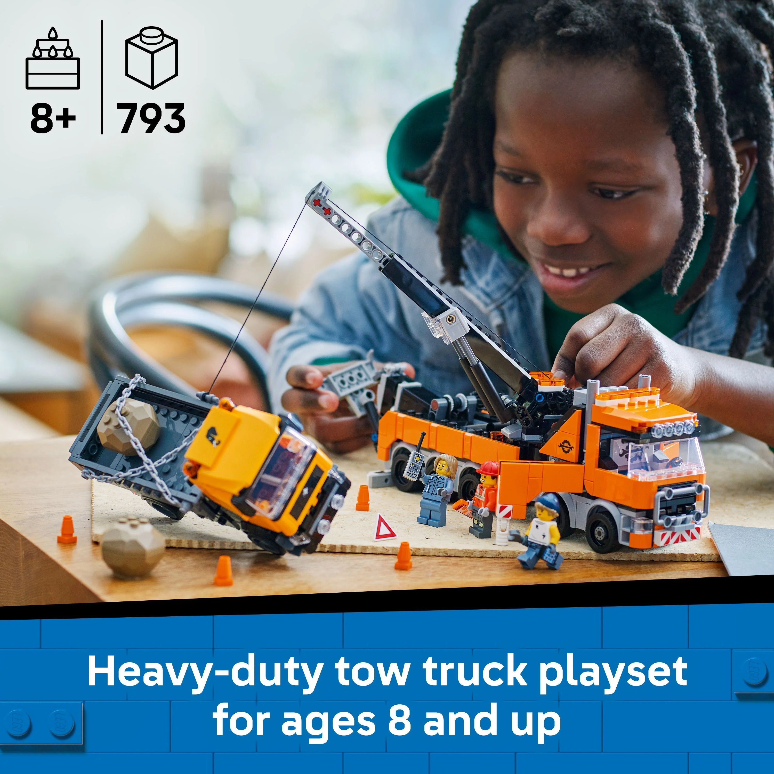 LEGO 60467 City Heavy-Duty Recovery Tow Truck with Crane