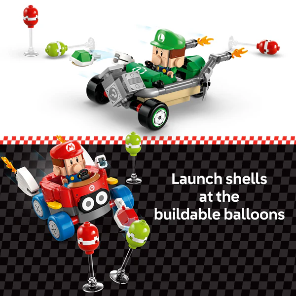 LEGO 72034 Super Mario Mario Kart – Baby Mario vs. Baby Luigi