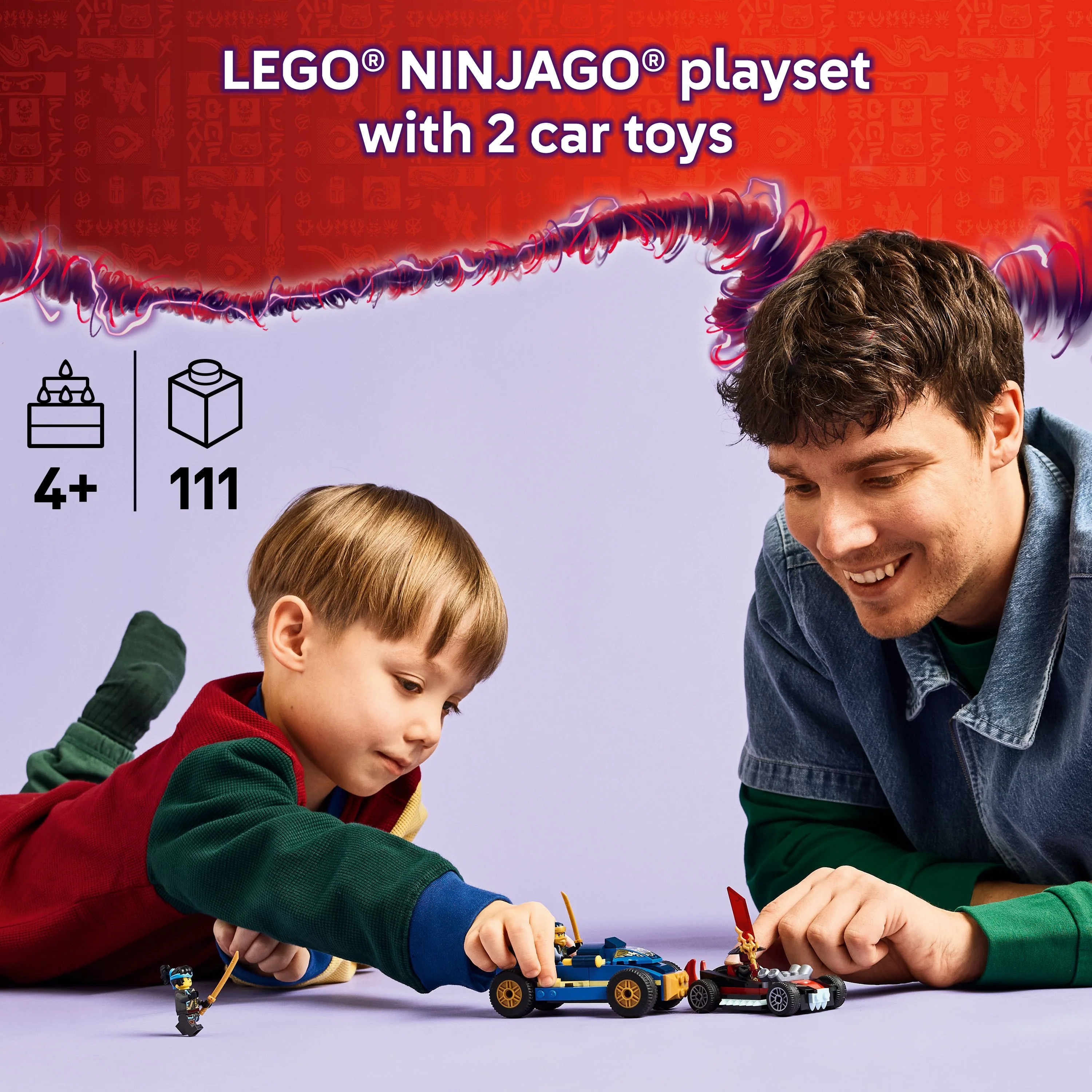 LEGO 71840 NINJAGO Rogue vs. Drix Race Car Duel