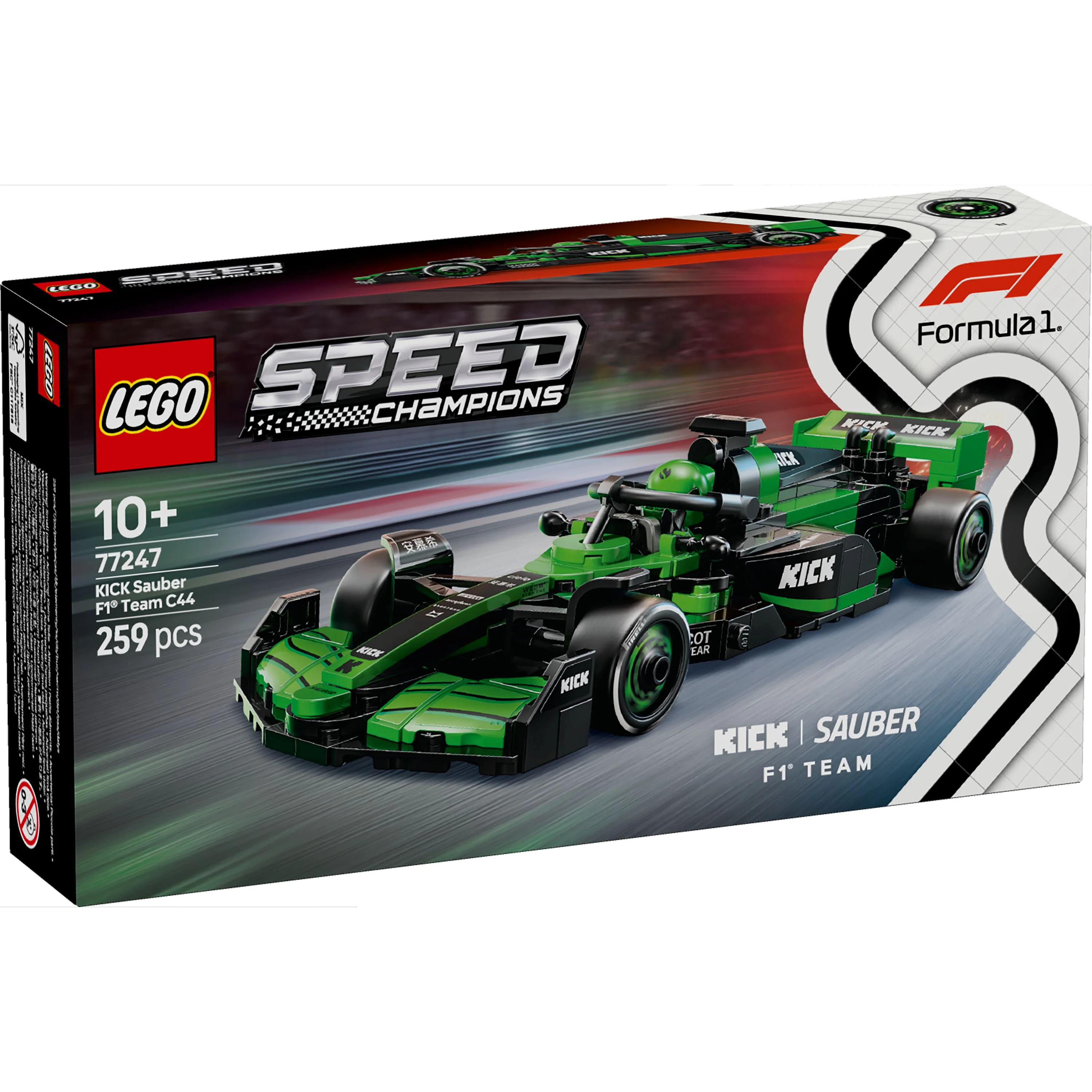 LEGO 77247 Speed Champions KICK Sauber F1 Team C44 Race Car