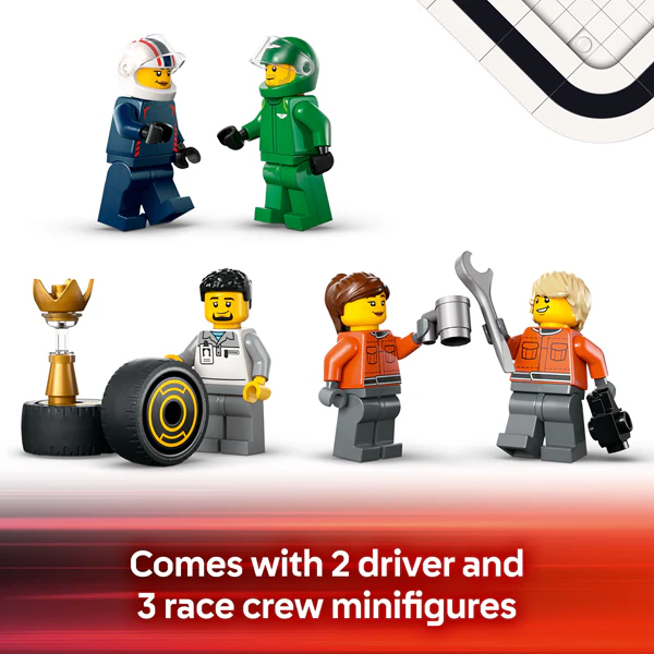 LEGO 60445 City F1 Truck with RB20 & AMR24 F1 Cars