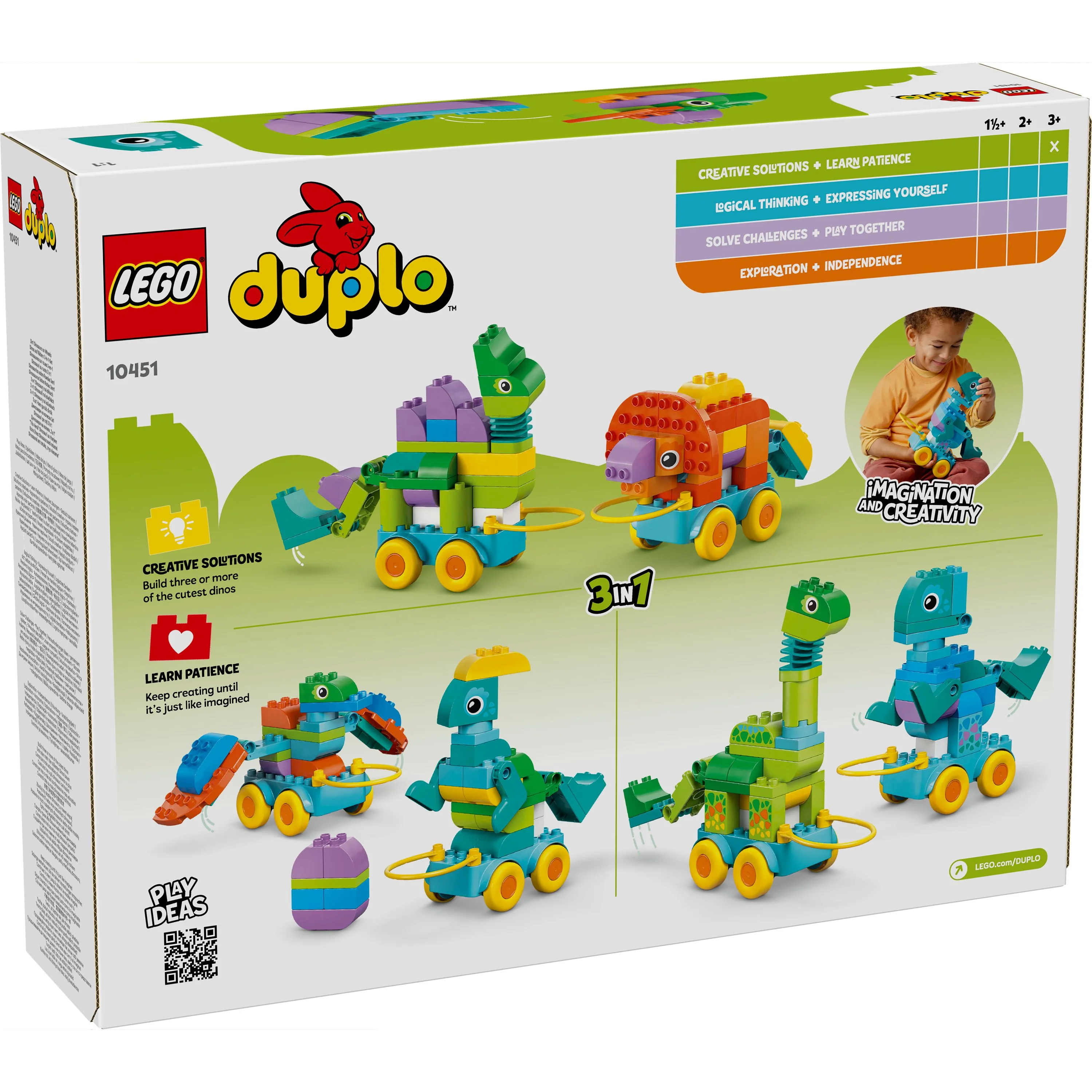 LEGO 10451 DUPLO Town 3in1 Dinosaurs on Wheels