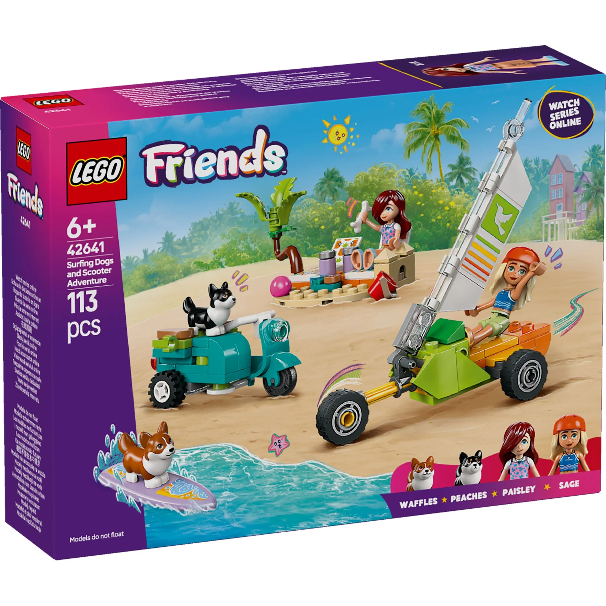 LEGO 42641 Friends Surfing Dogs and Scooter Adventure