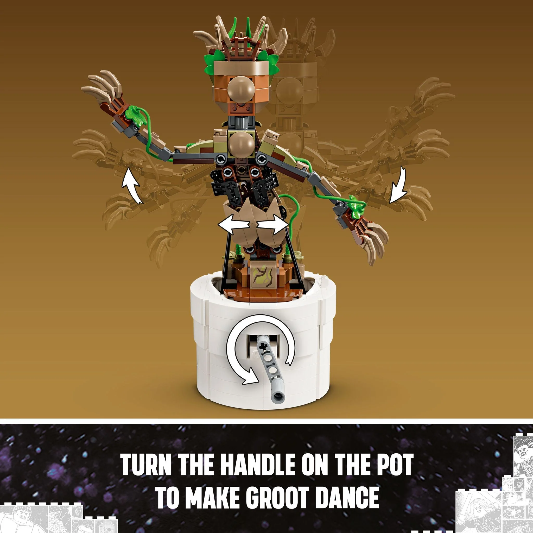 LEGO 76297 Marvel Super Heroes Dancing Groot