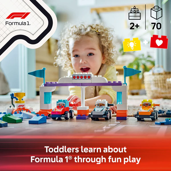 LEGO 10445 DUPLO F1 Team Race Cars & Drivers