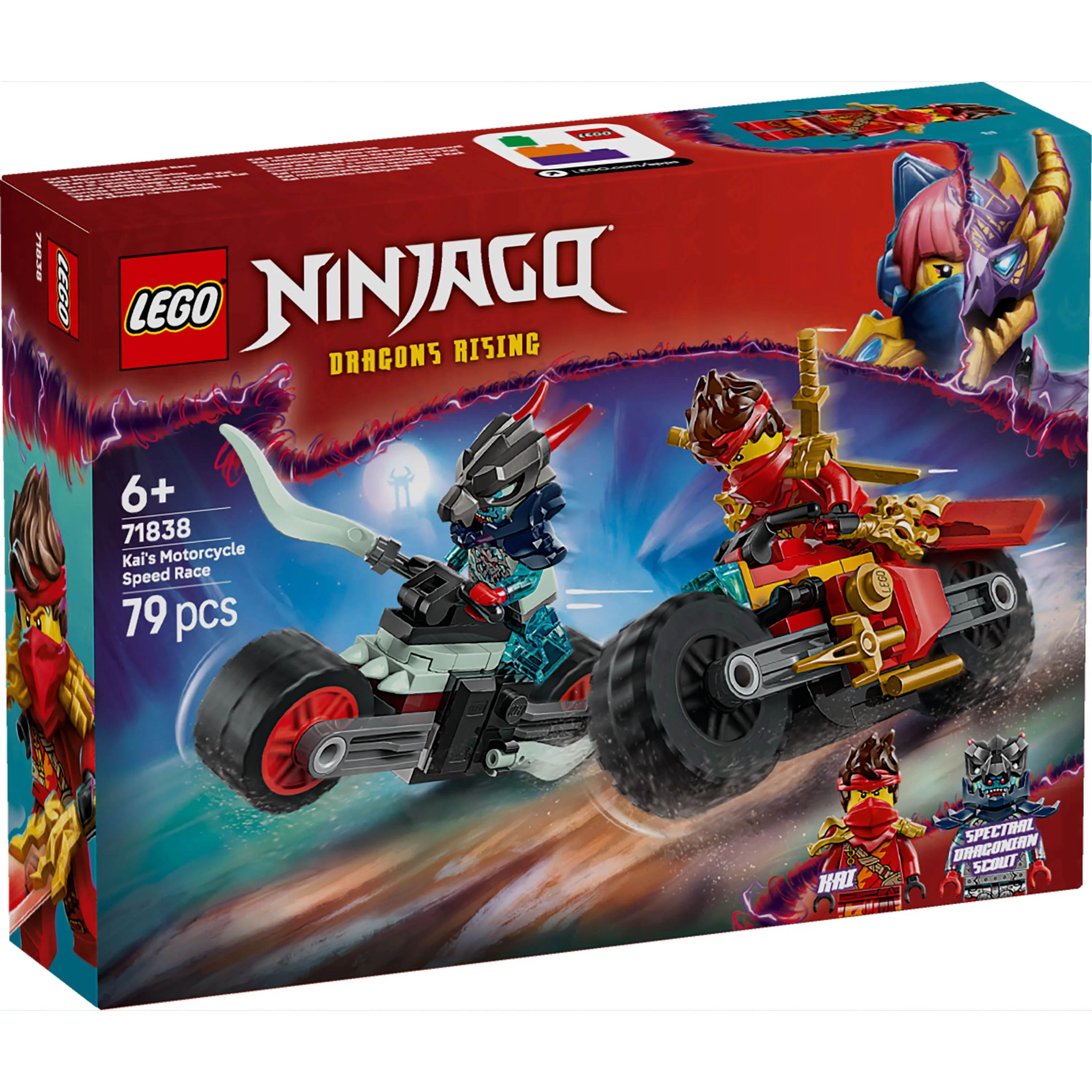 LEGO 71838 NINJAGO Kai's Motorcycle Speed Race