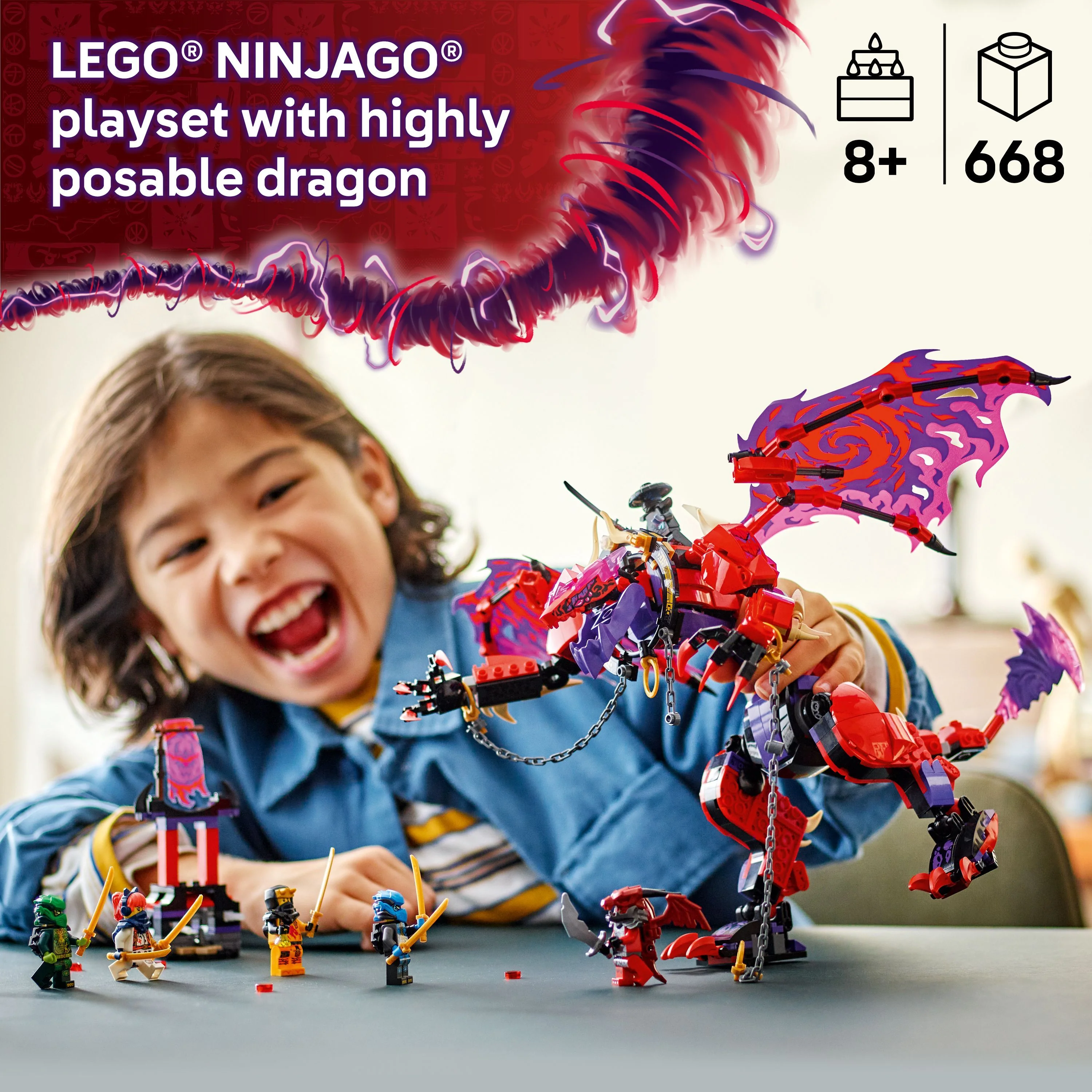 LEGO 71832 NINJAGO Thunderfang Dragon Of Chaos