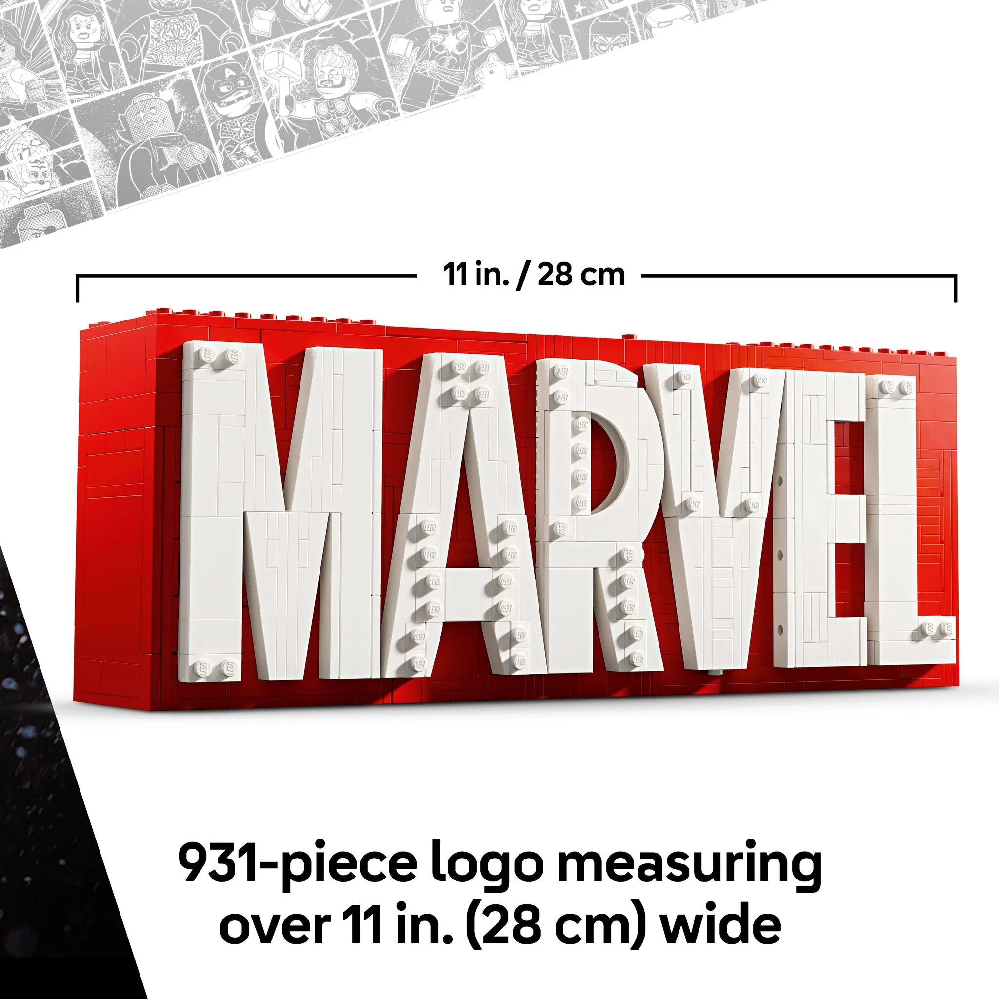 LEGO 76313 Marvel Super Heroes MARVEL Logo & Minifigures