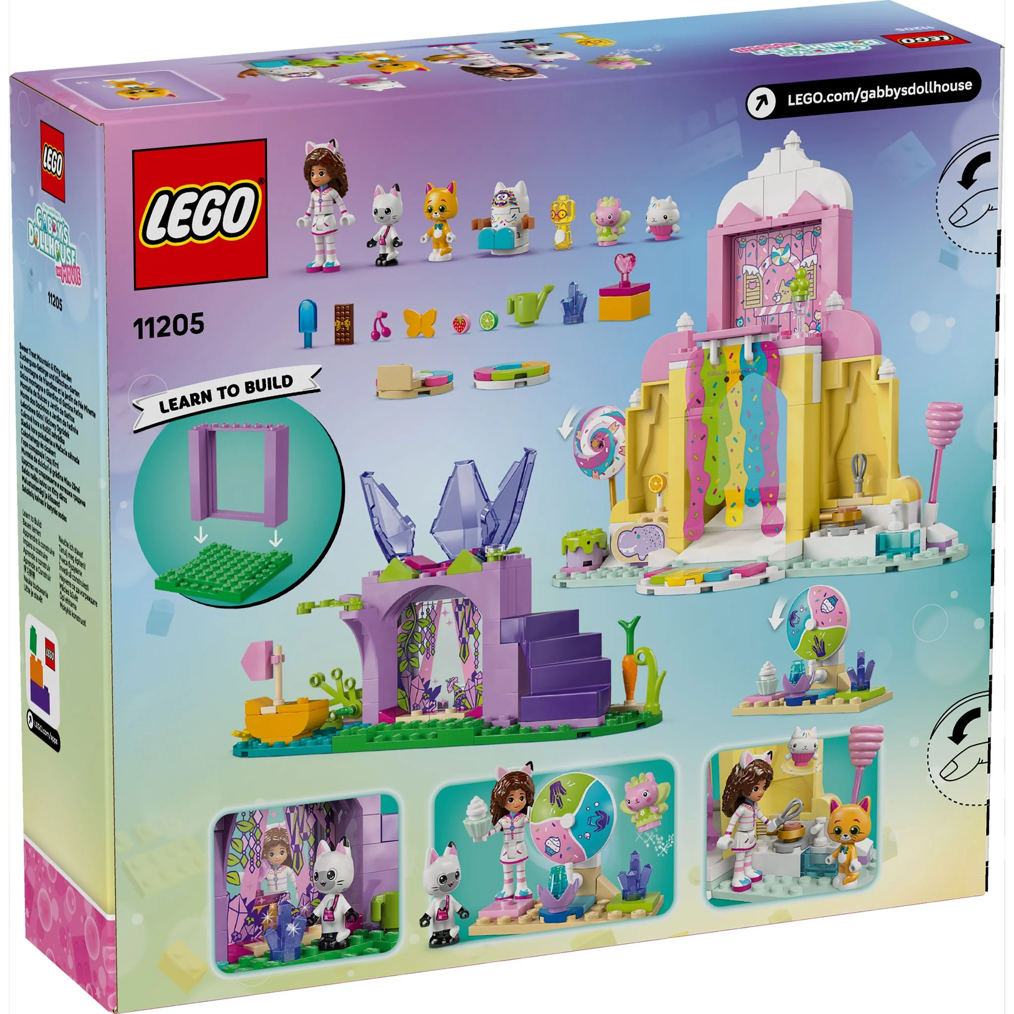 LEGO 11205 Gabby's Dollhouse Sweet Treat Mountain & Kitty Garden