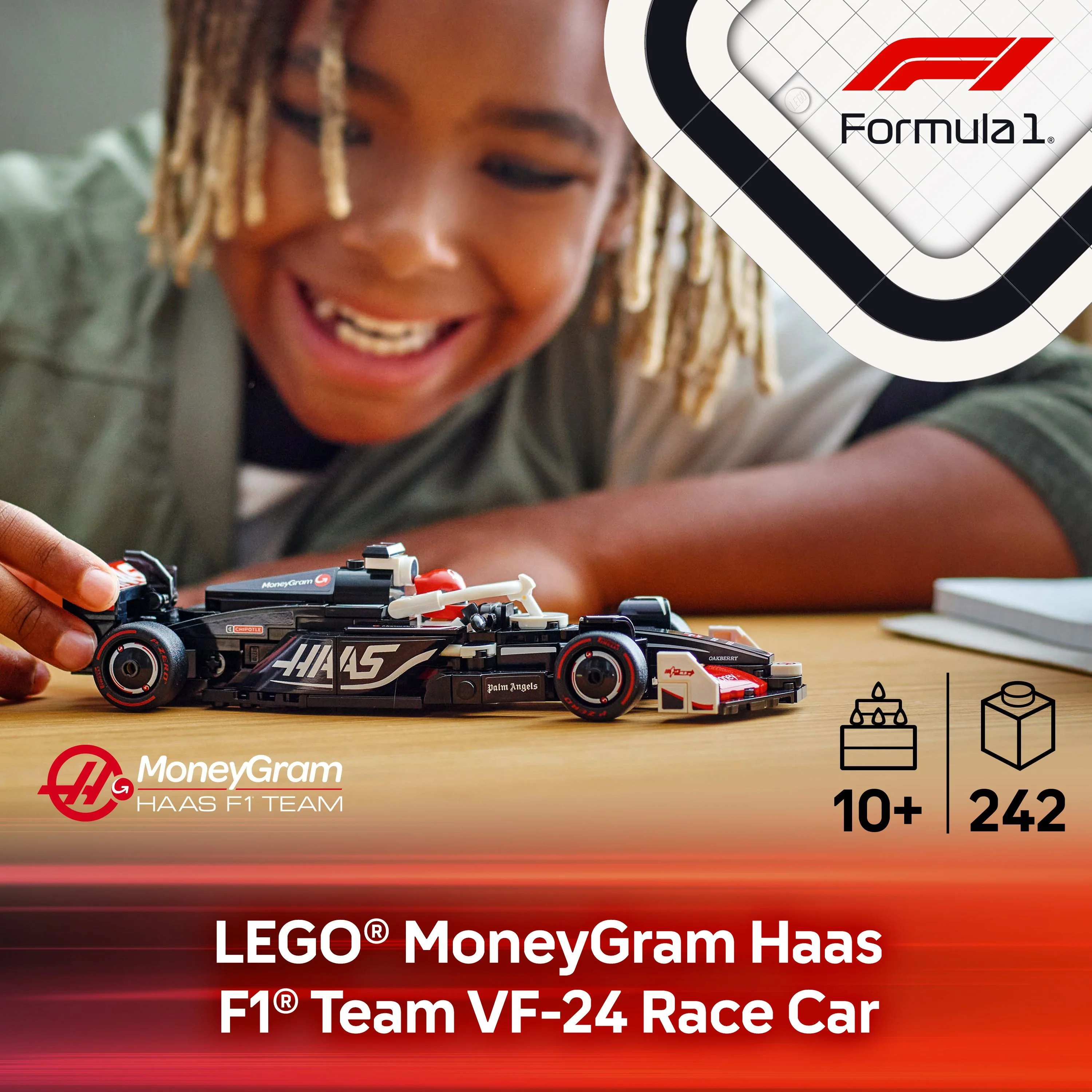 LEGO 77250 Speed Champions MoneyGram Haas F1 Team VF-24 Race Car