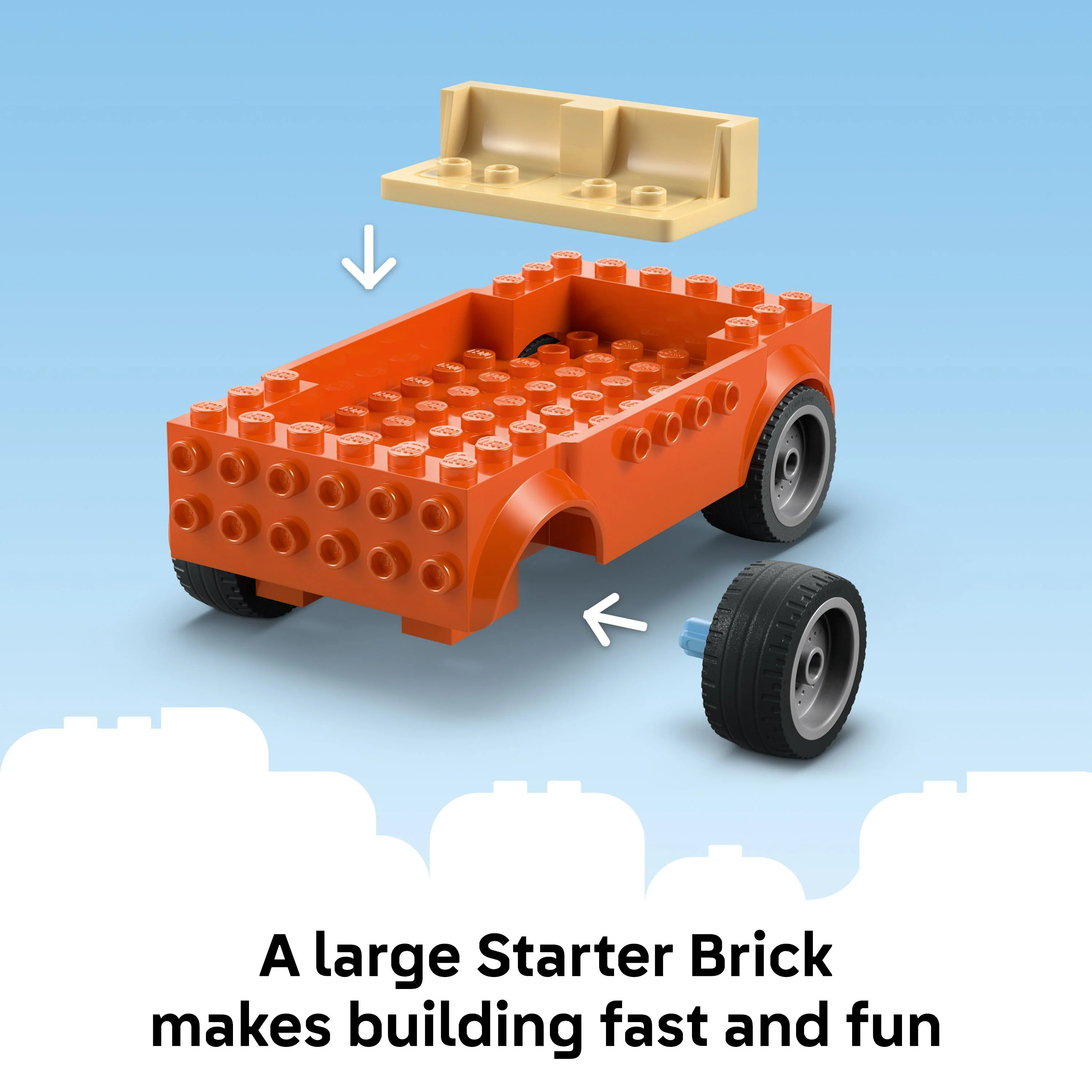 LEGO 11202 Bluey: Bluey's Beach & Family Car Trip