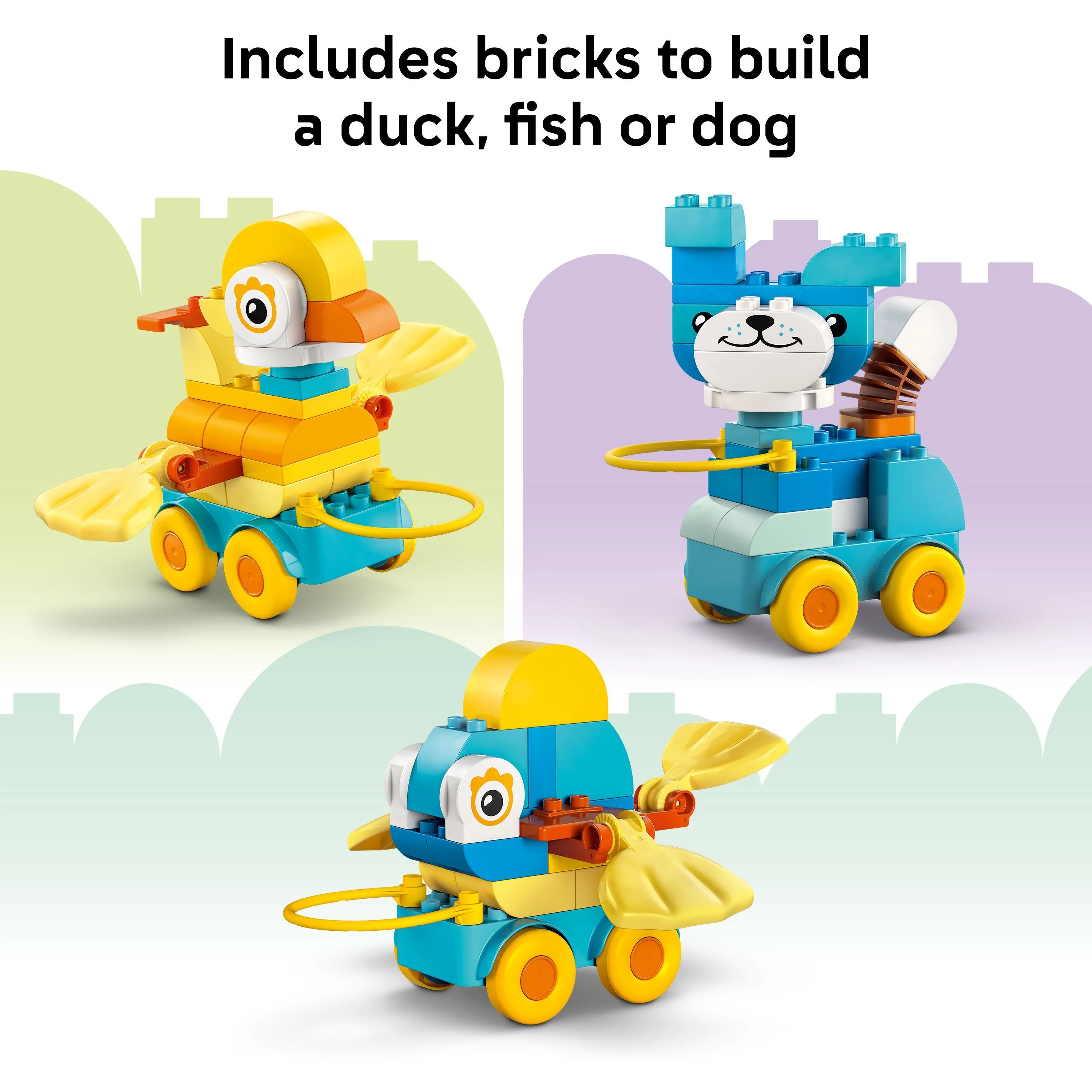 LEGO 10448 DUPLO Town 3in1 Animals on Wheels