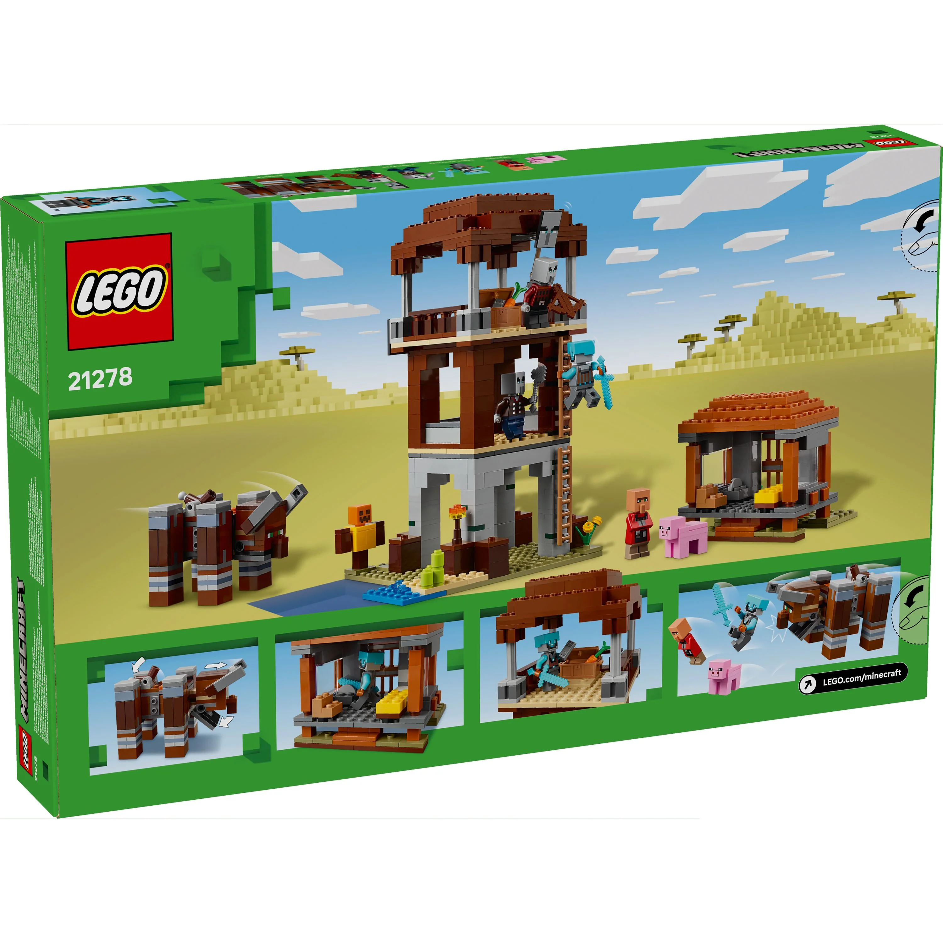LEGO 21278 Minecraft The Pillager Outpost and Ravager