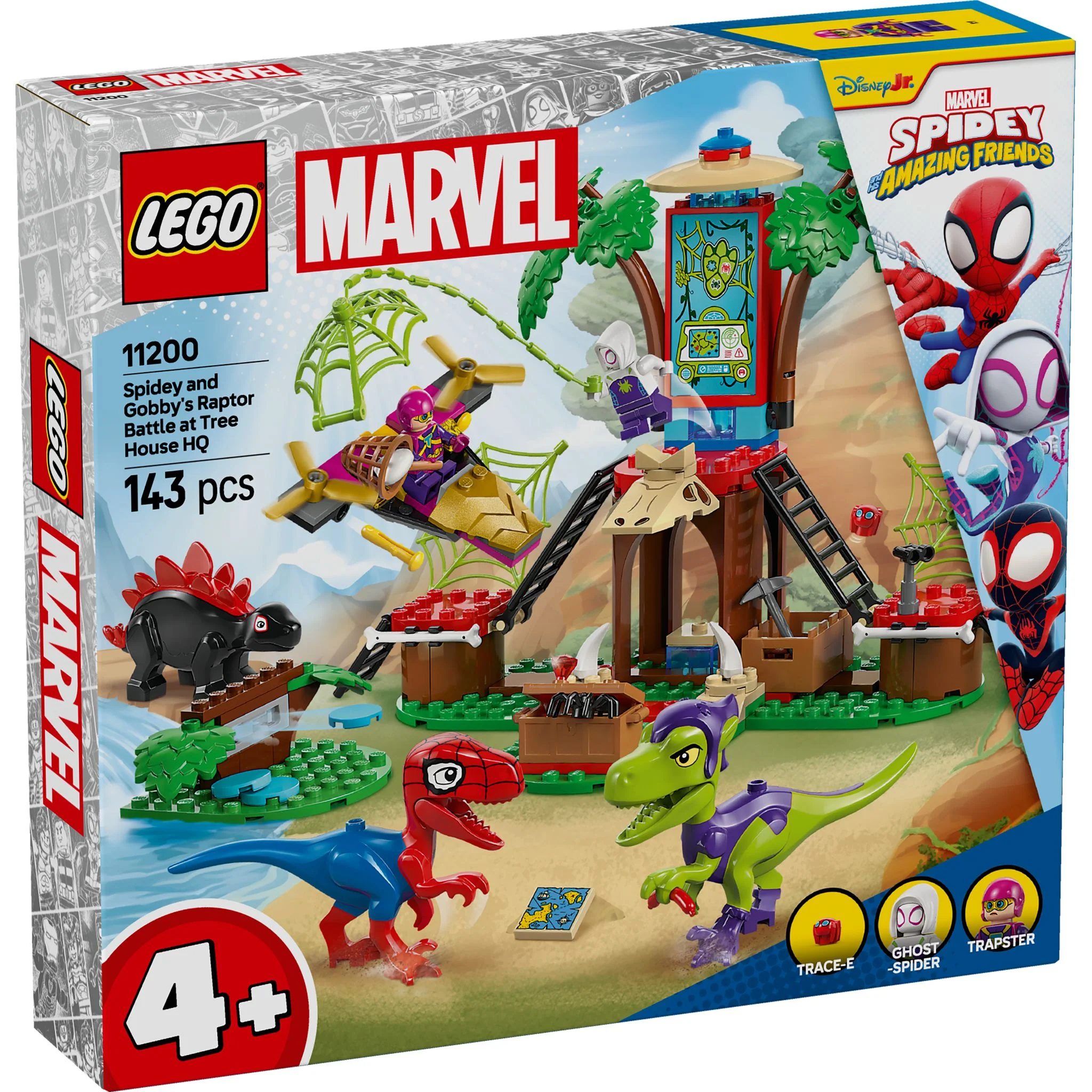 LEGO 11200 Marvel Spidey and His Amazing Friends Spidey and Gobby's Raptor Battle at Tree House HQ
