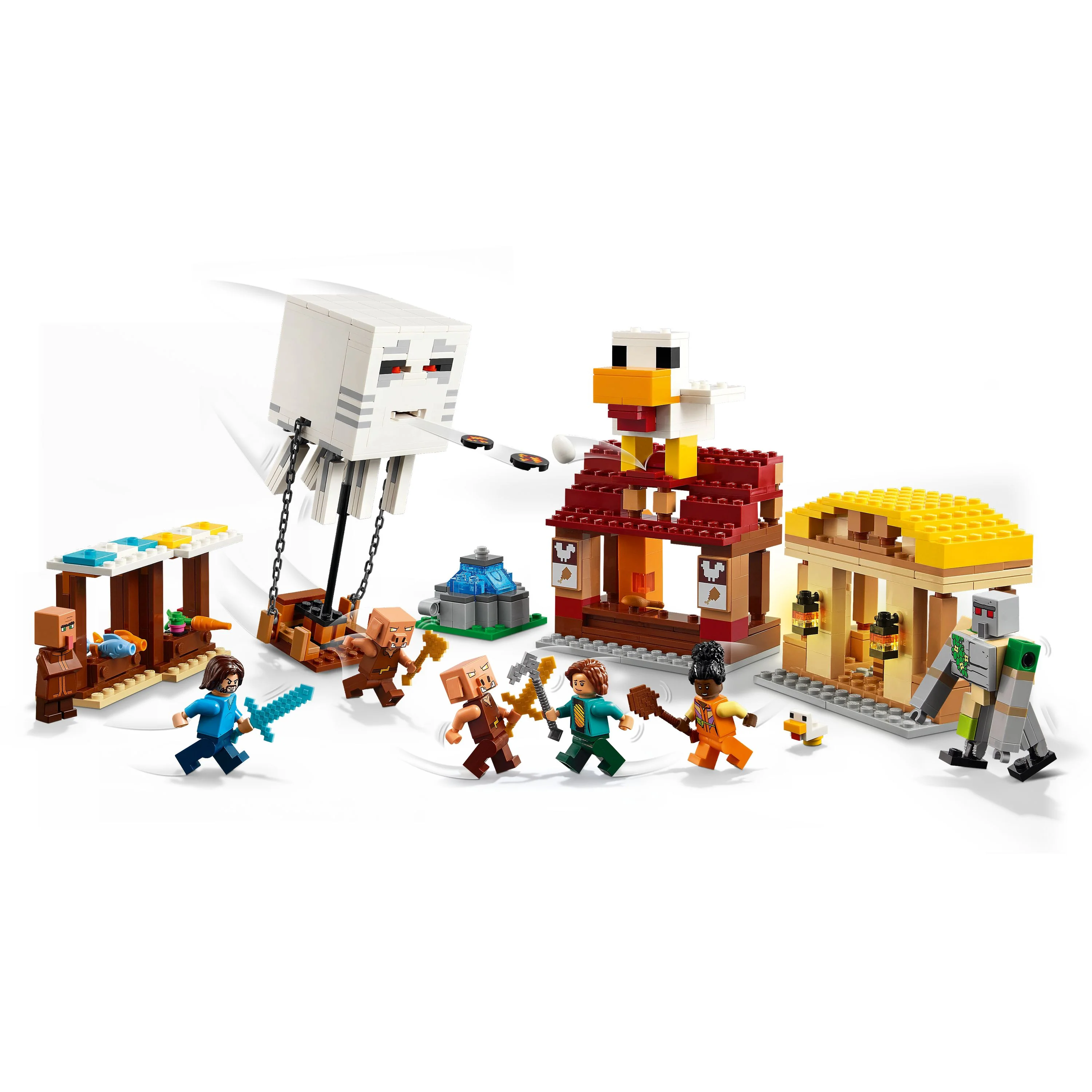 LEGO 21273 Minecraft The Ghast Balloon Village Attack