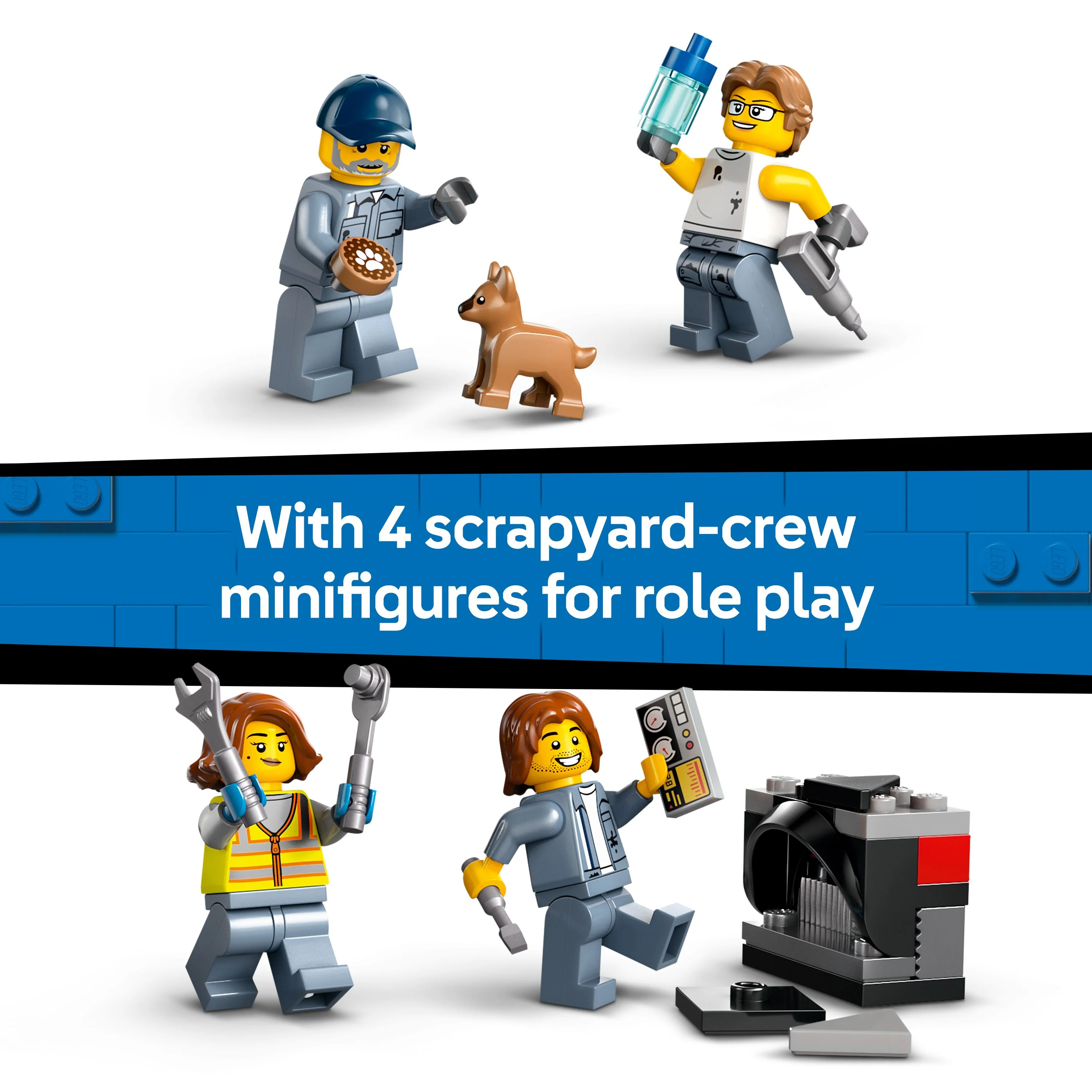 LEGO 60472 City Scrapyard with Cars