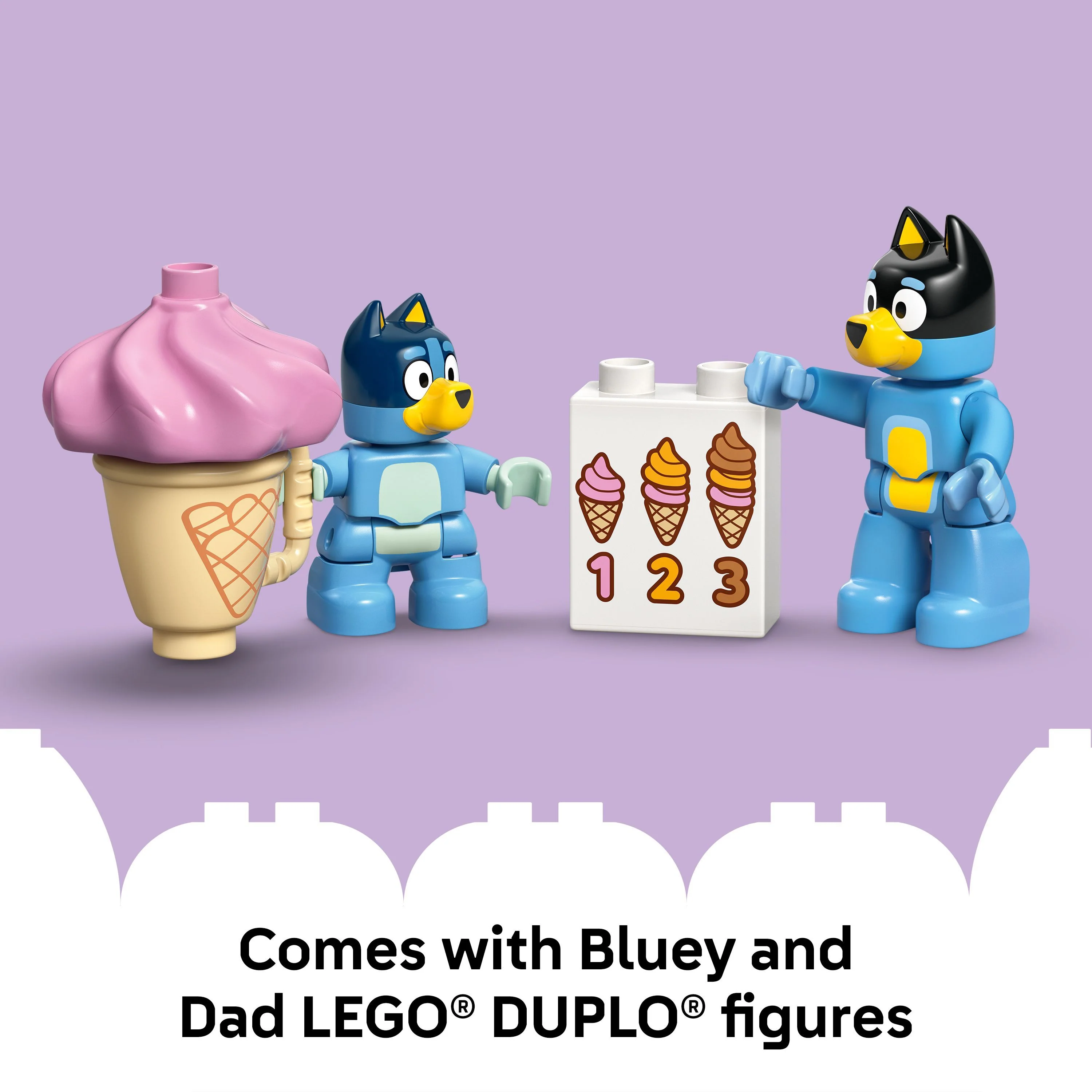 LEGO 10458 DUPLO Bluey Ice Cream Trip with Bluey