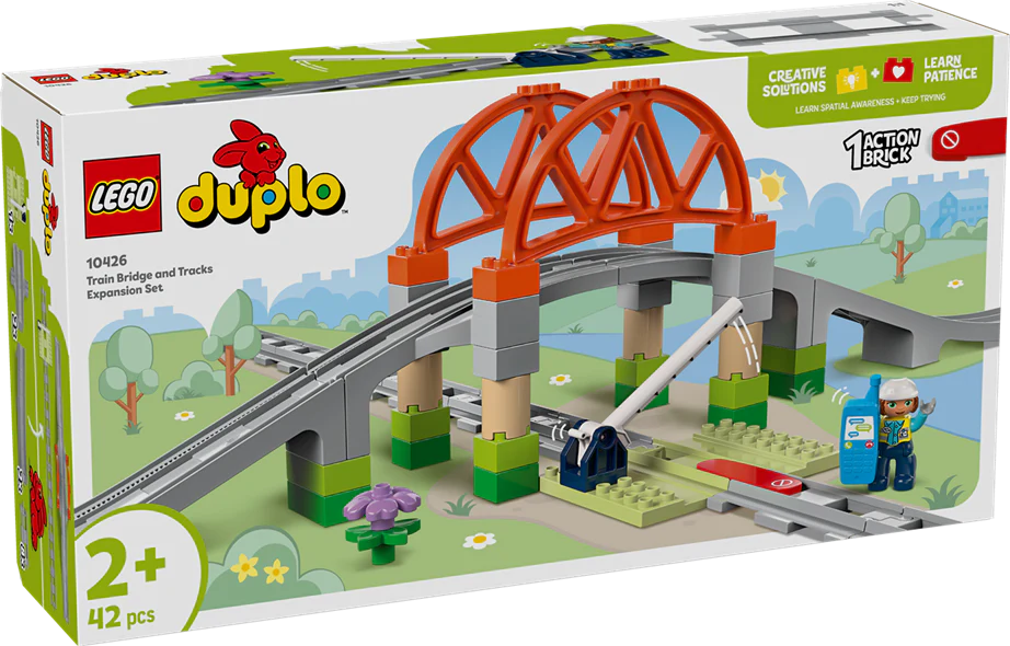 LEGO 10426 DUPLO Trains Train Bridge And Tracks Expansion Set