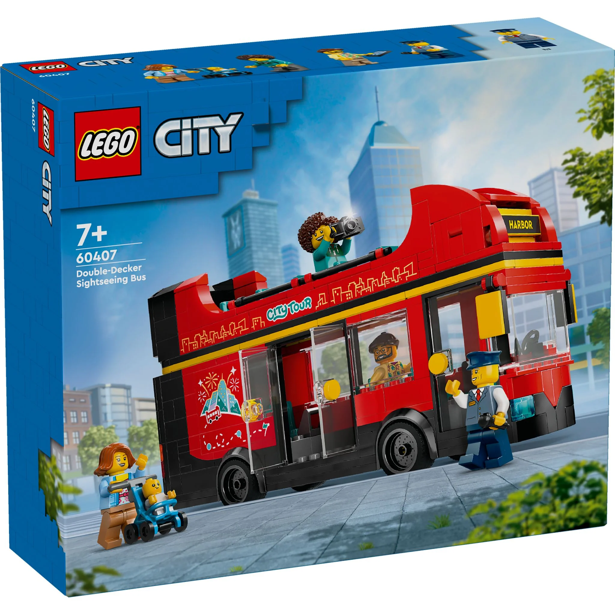 LEGO 60407 City Red Double-Decker Sightseeing Bus