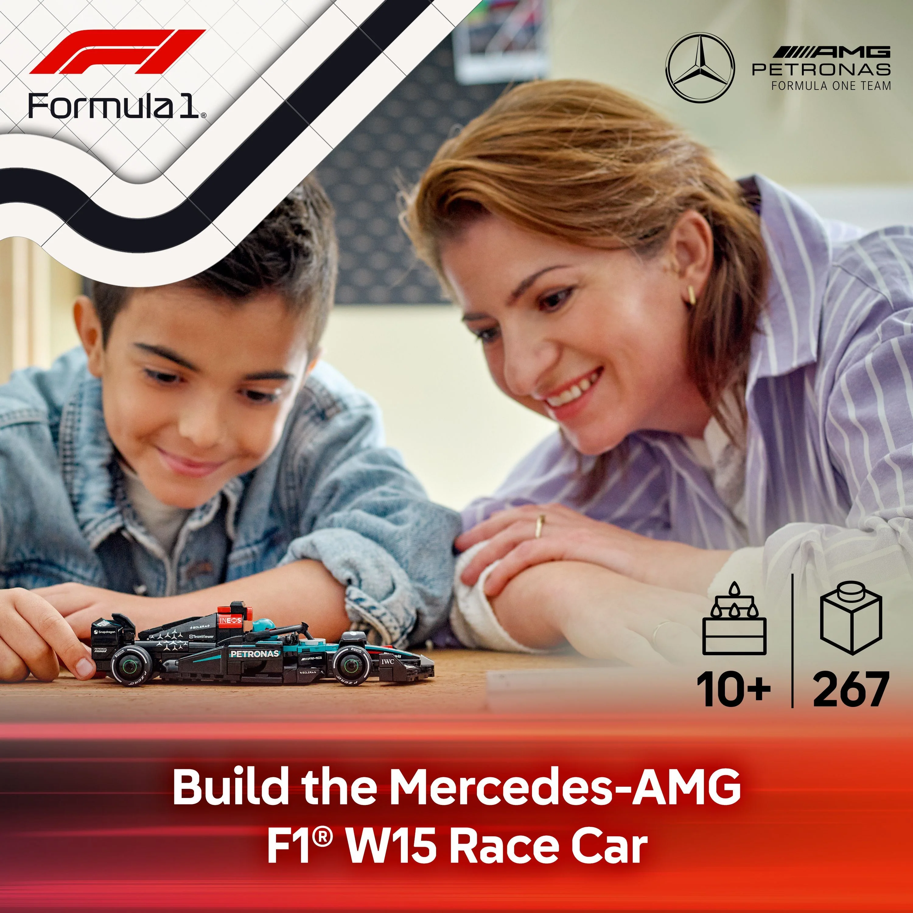 LEGO 77244 Speed Champions Mercedes-AMG F1 W15 Race Car