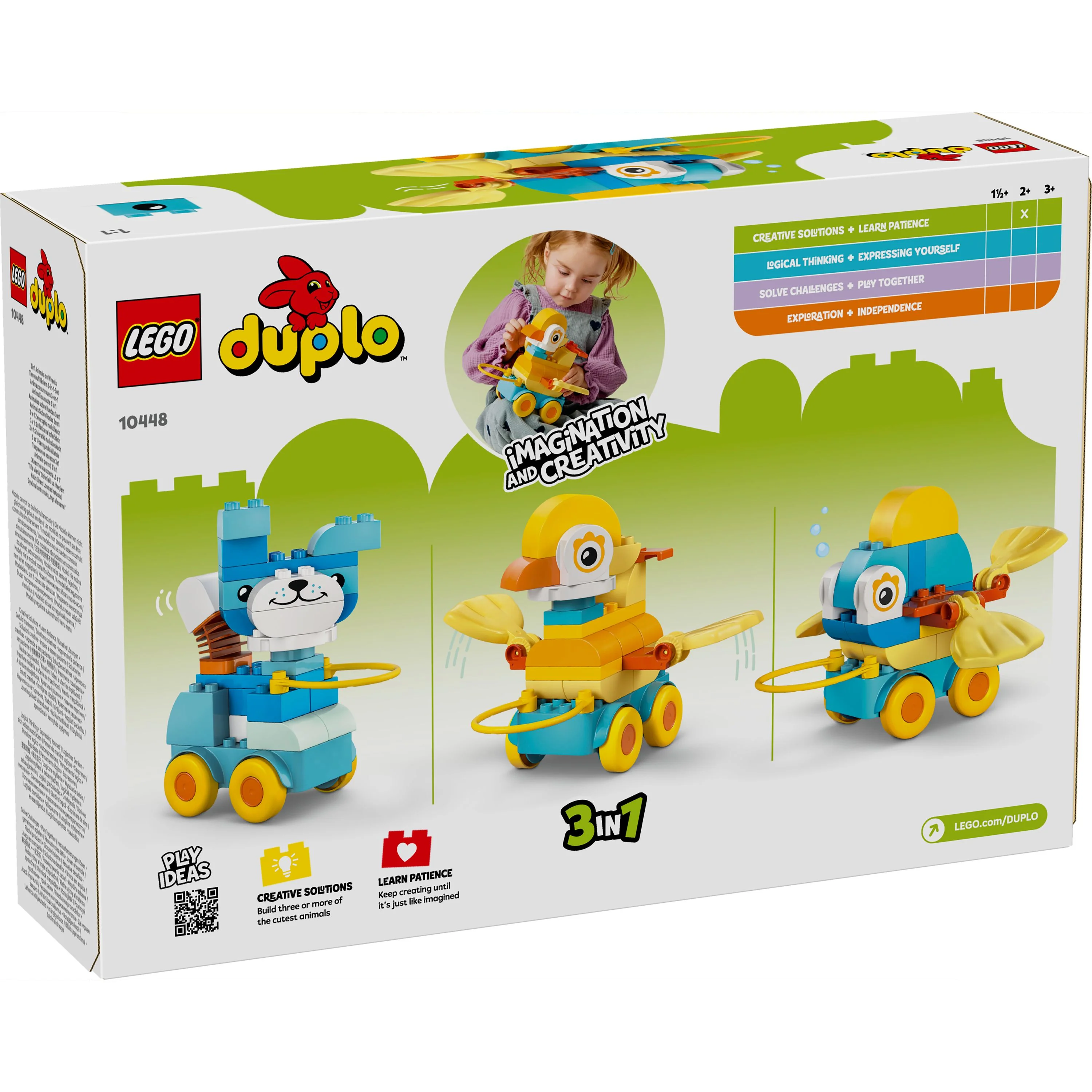LEGO 10448 DUPLO Town 3in1 Animals on Wheels