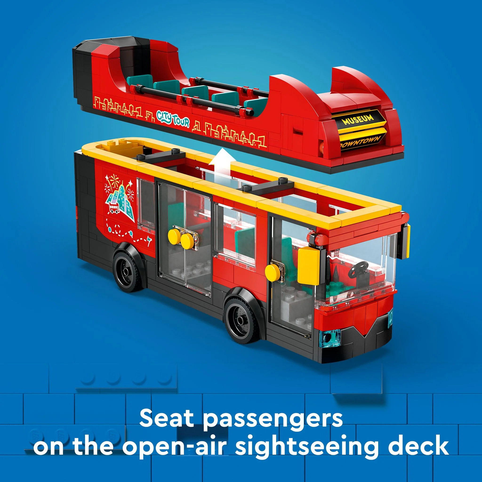 LEGO 60407 City Red Double-Decker Sightseeing Bus