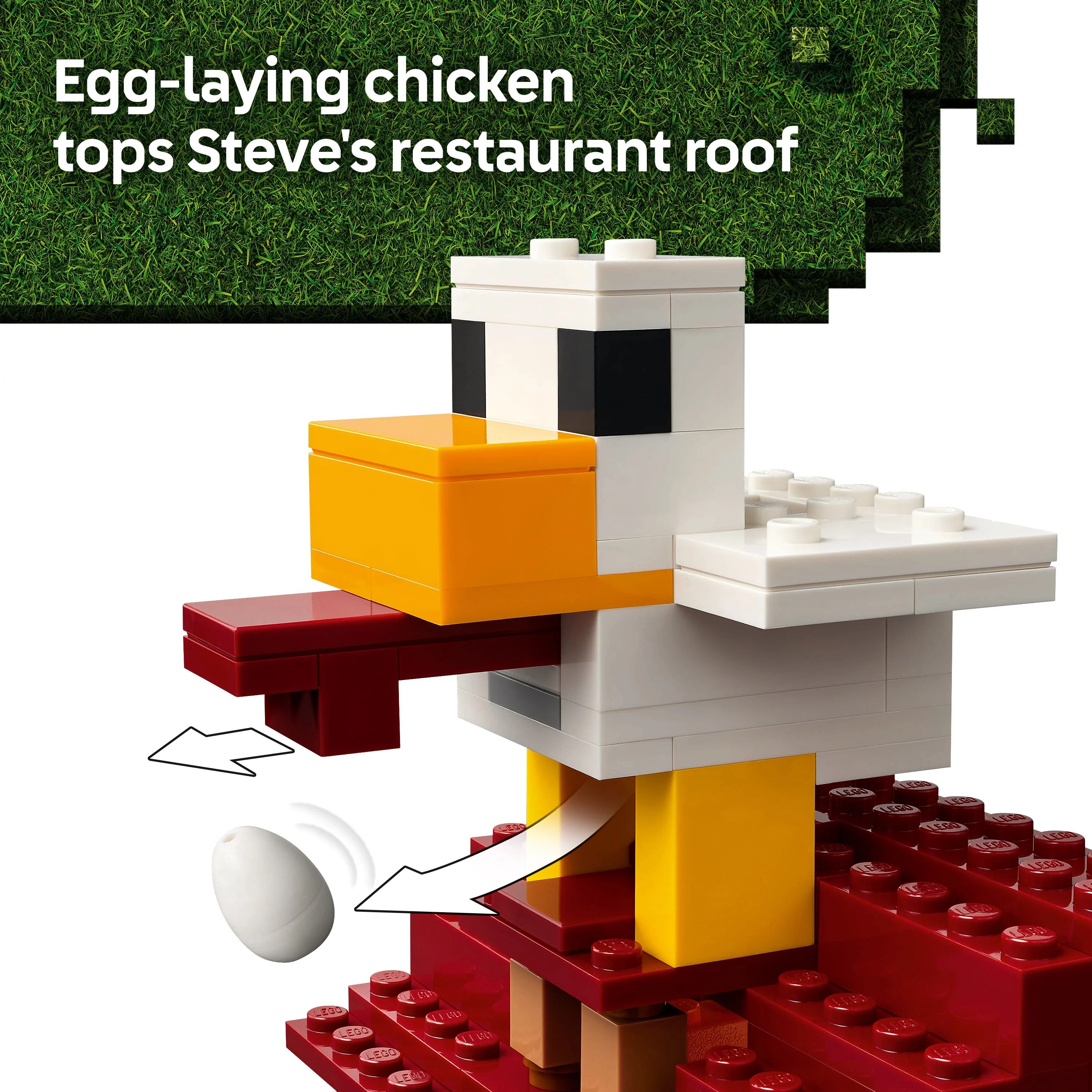 LEGO 21273 Minecraft The Ghast Balloon Village Attack
