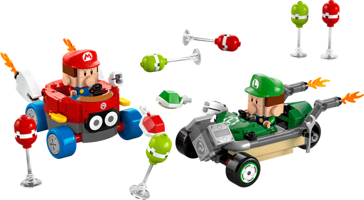 LEGO 72034 Super Mario Mario Kart – Baby Mario vs. Baby Luigi