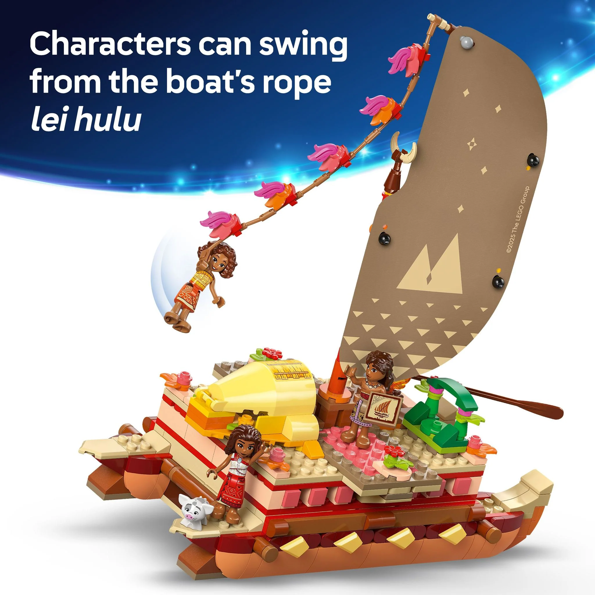 LEGO 43270 Disney Princess Moana's Adventure Canoe