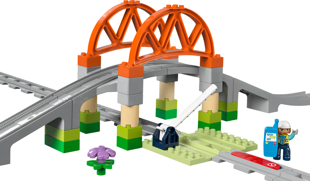 LEGO 10426 DUPLO Trains Train Bridge And Tracks Expansion Set
