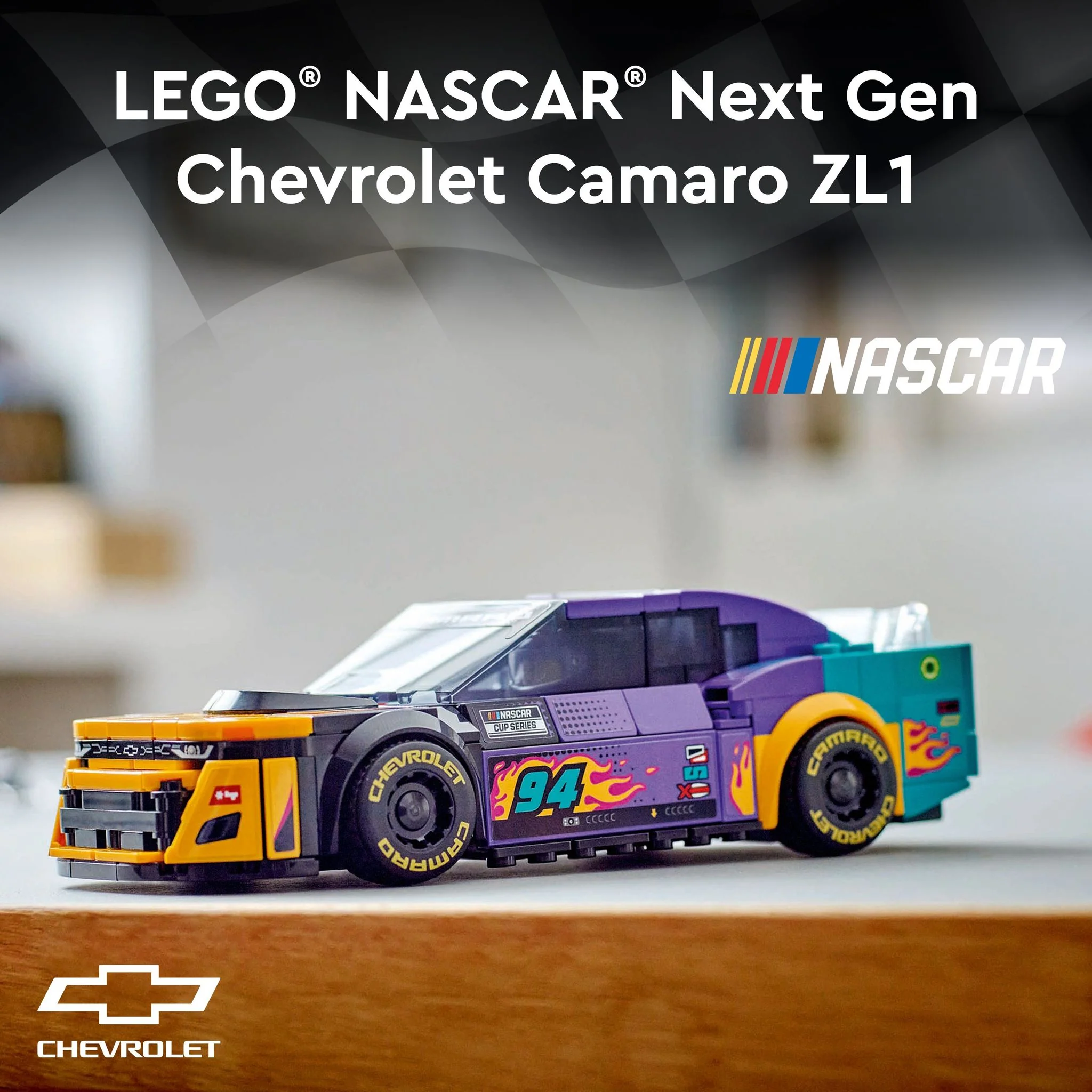 LEGO 76935 Speed Champions NASCAR Next Gen Chevrolet Camaro ZL1