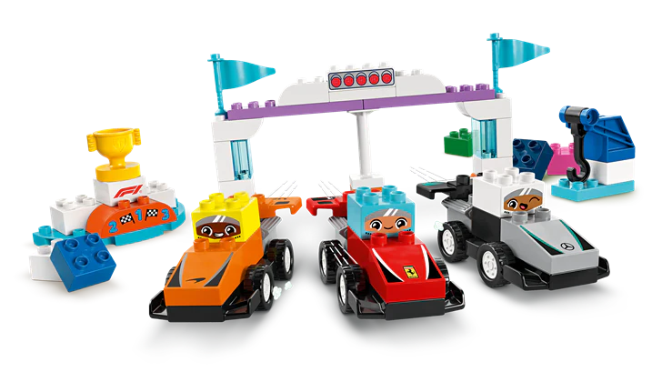 LEGO 10445 DUPLO F1 Team Race Cars & Drivers