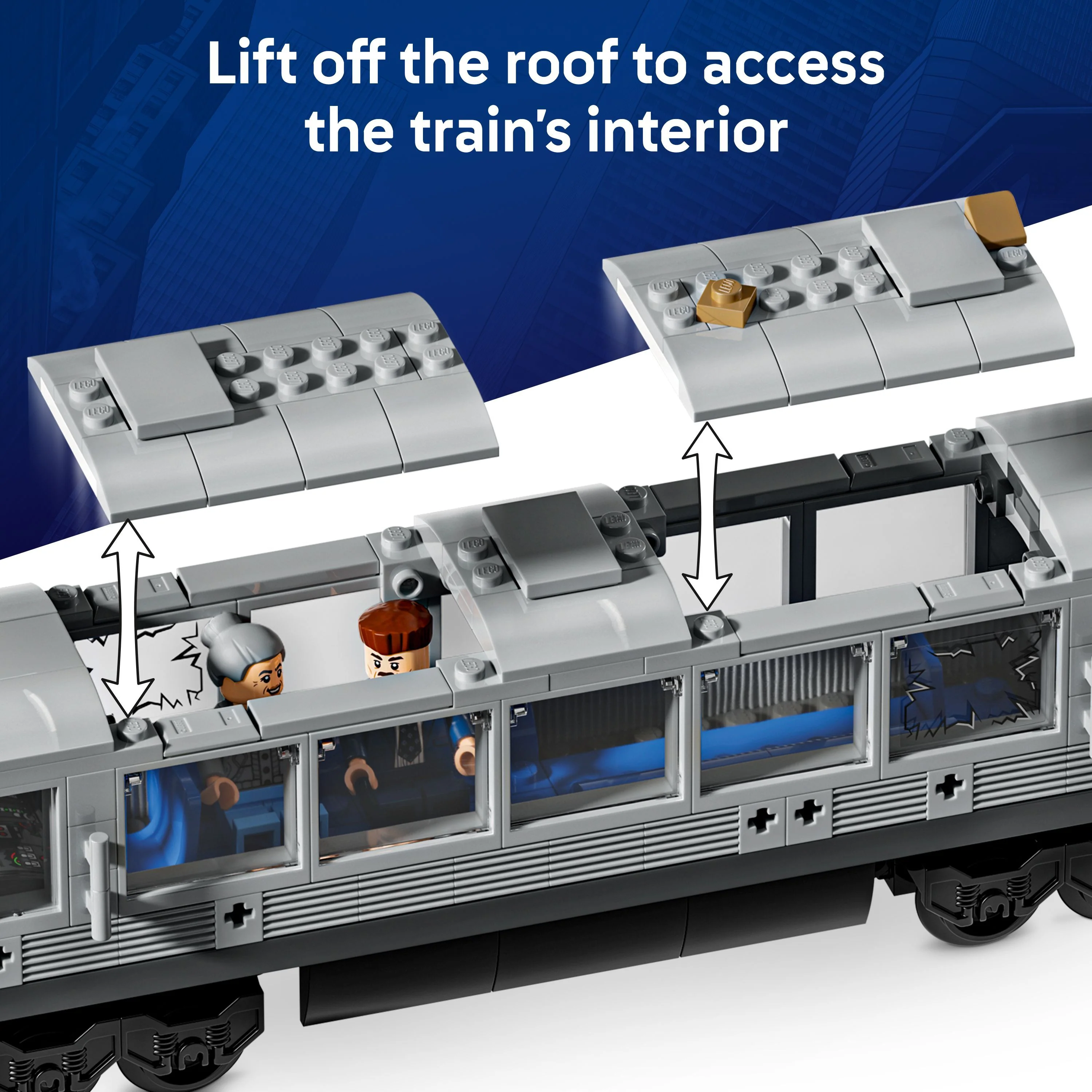 LEGO 76321 Marvel Spider-Man vs. Doc Ock Subway Train Scene