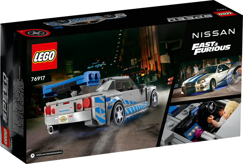 LEGO 76917 Speed Champions 2 Fast 2 Furious Nissan Skyline GT-R (R34)