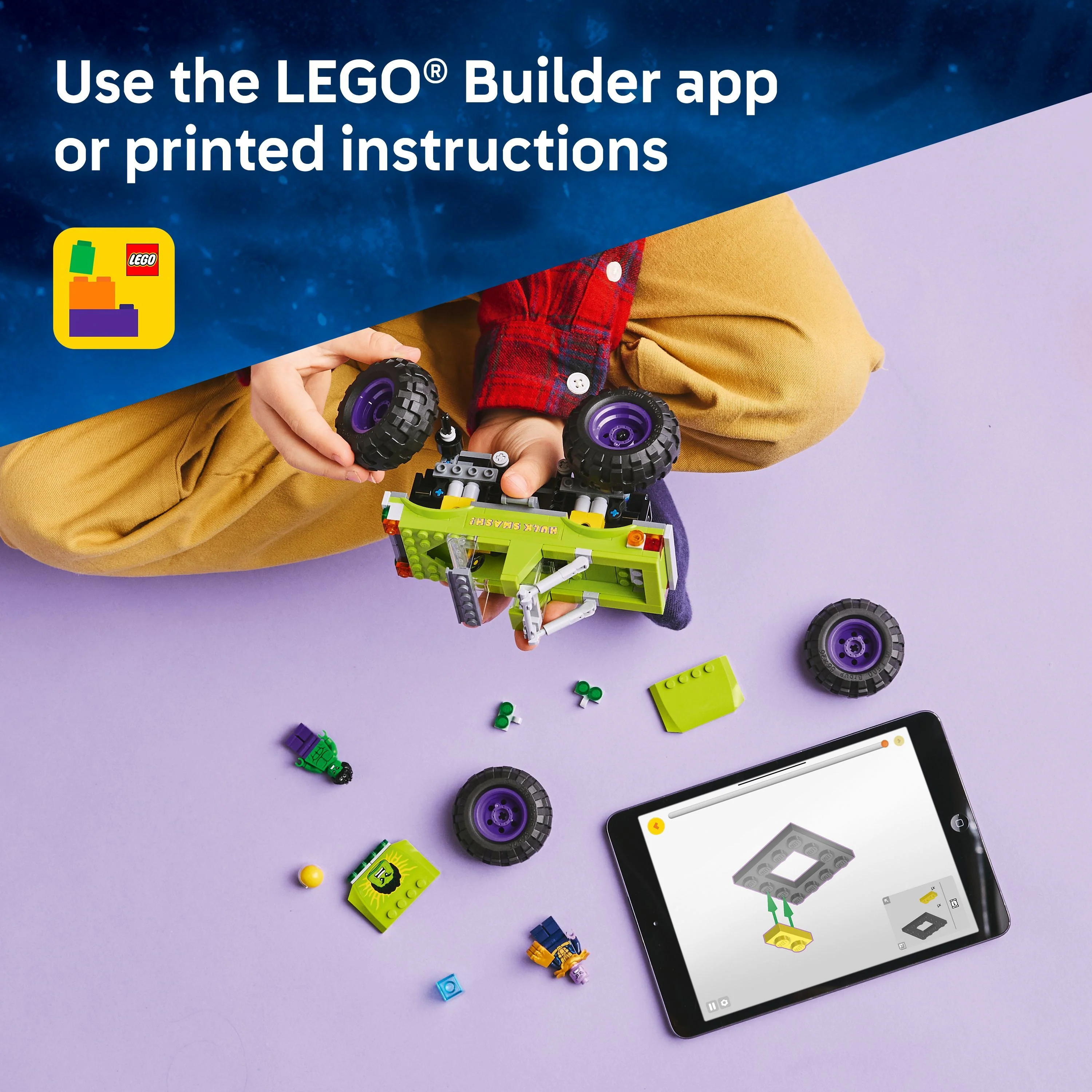 LEGO 76312 Super Heroes The Hulk Truck vs. Thanos