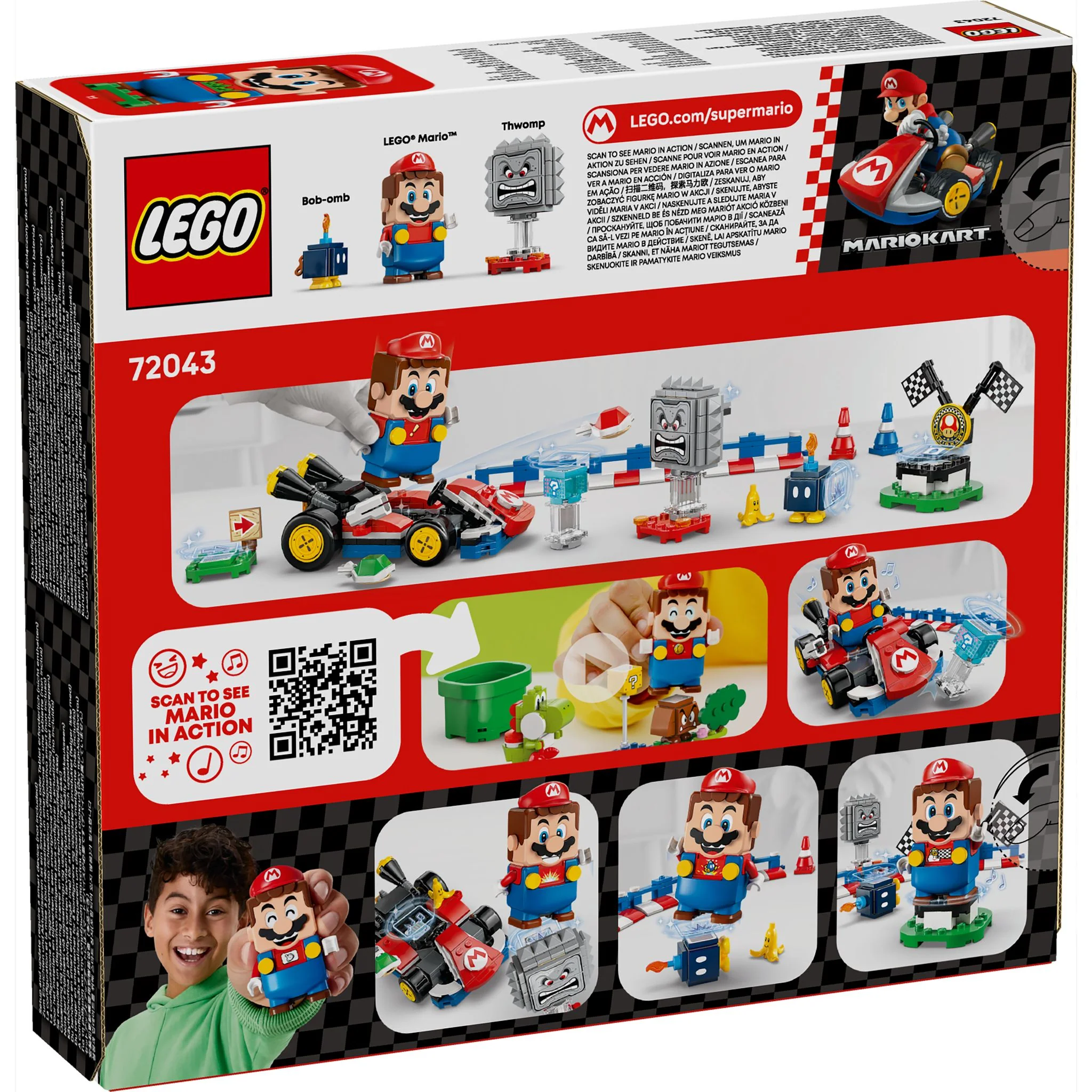 LEGO 72043 Super Mario: Mario Kart – Interactive LEGO Mario & Standard Kart