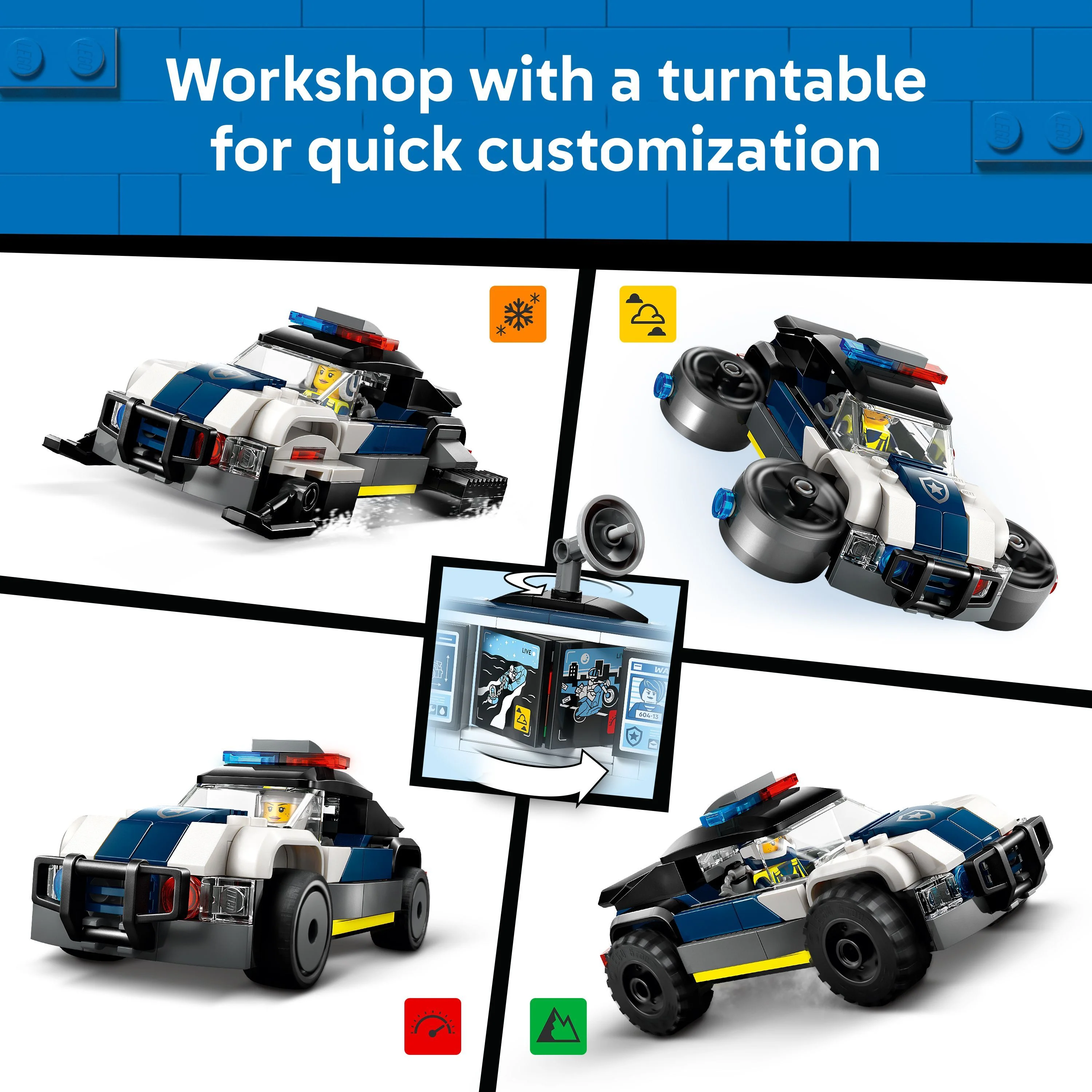 LEGO 60457 City Custom Police Car Garage