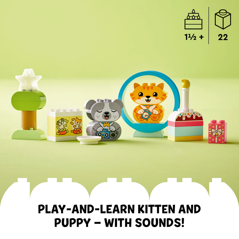 LEGO 10977 DUPLO My First Puppy & Kitten With Sounds