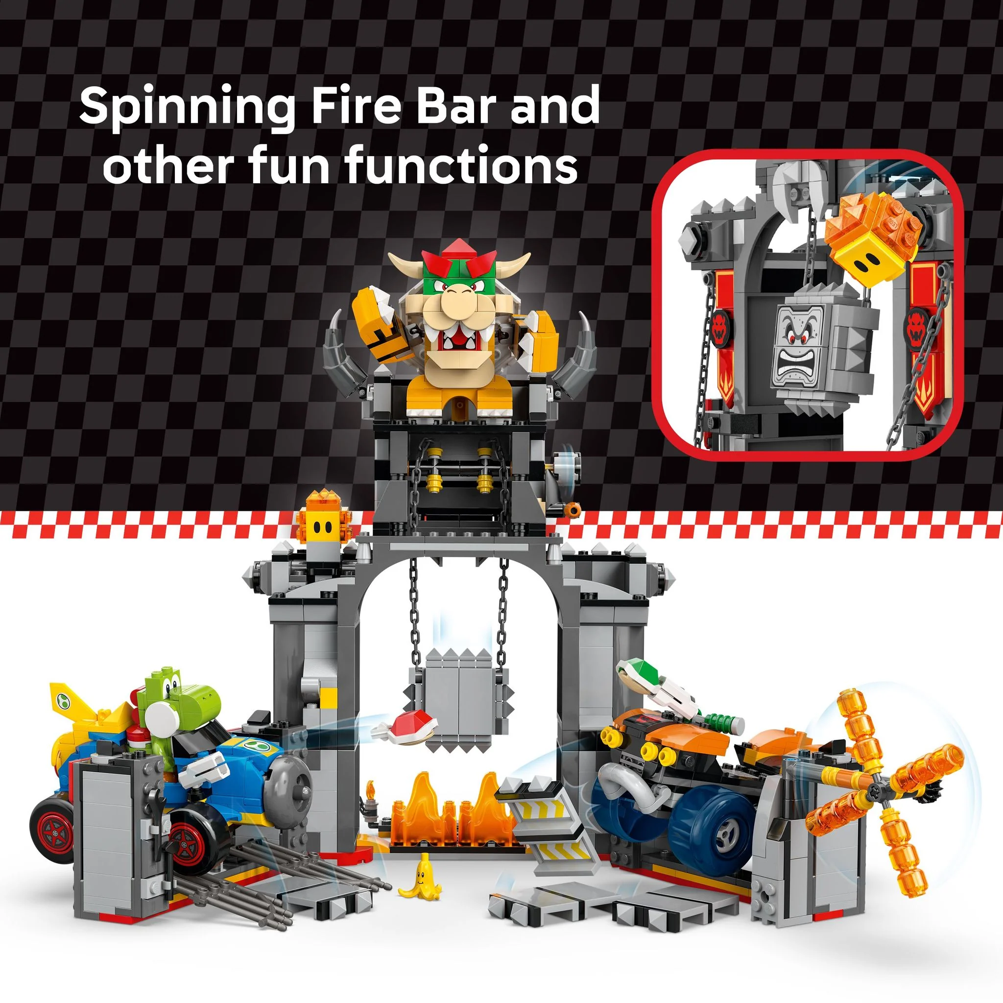 LEGO 72039 Super Mario: Mario Kart – Bowser's Castle
