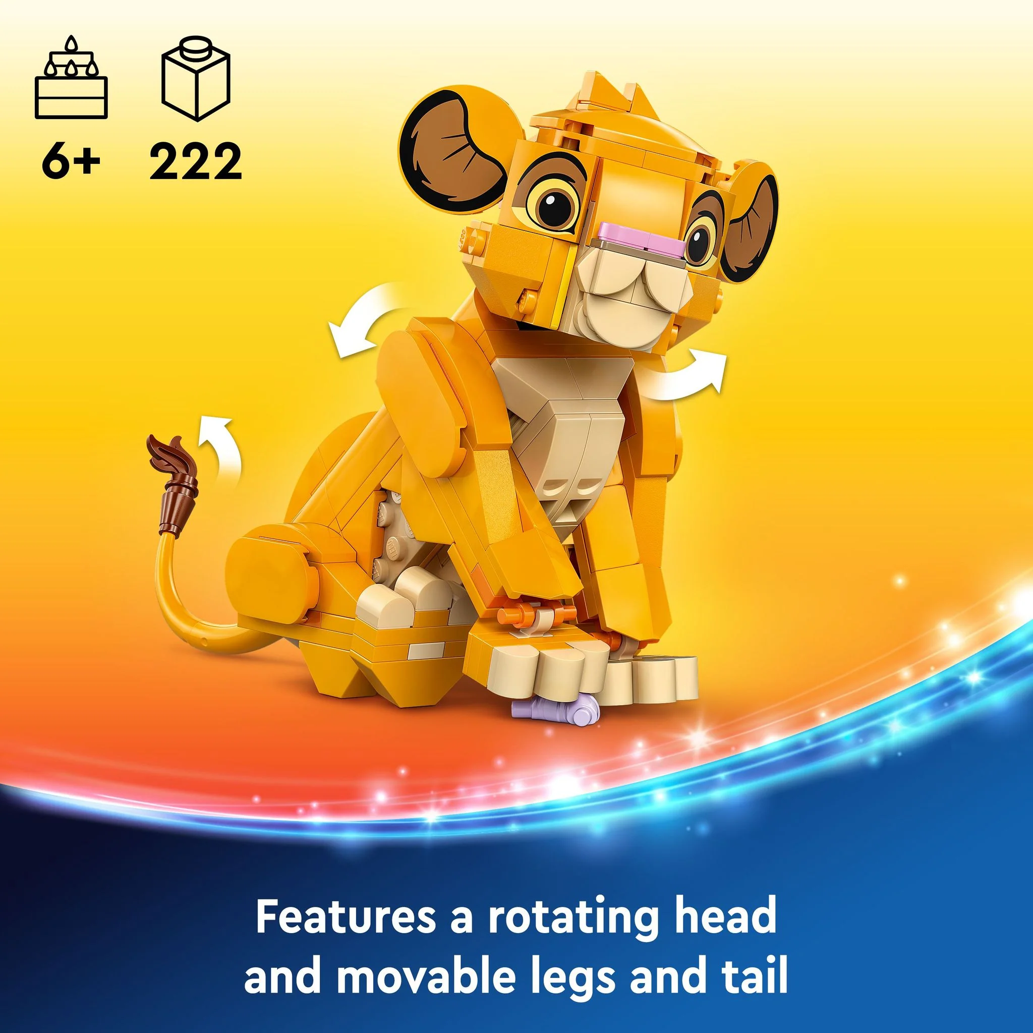 LEGO 43243 Disney Classic Simba The Lion King Cub