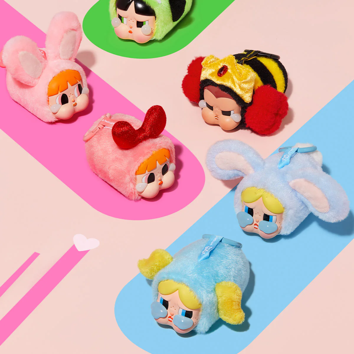 POP MART CRYBABY × Powerpuff Girls Series-Vinyl Face Plush 1 Blind Box