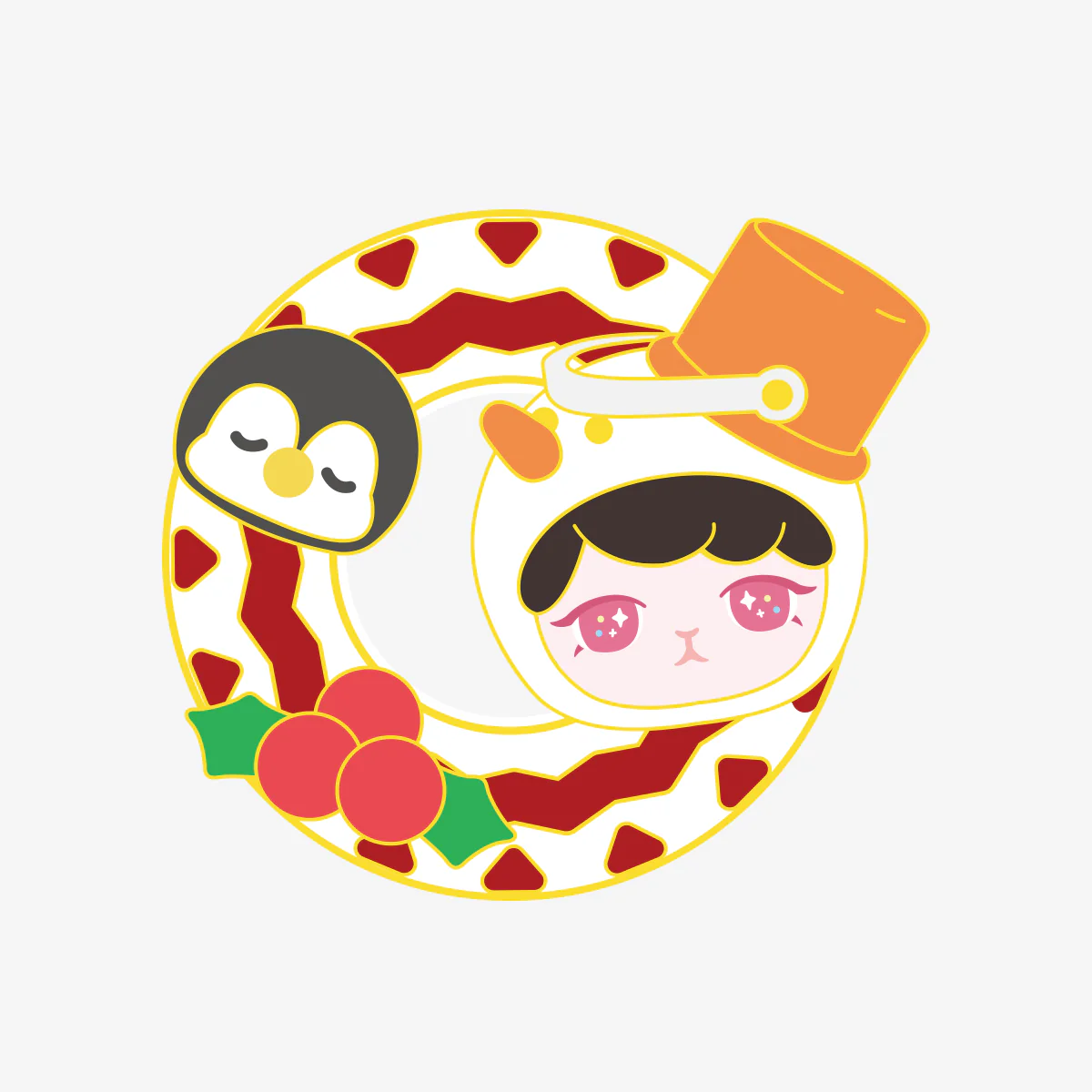 POP MART Bunny Christmas Series-Badge 1 Blind Box