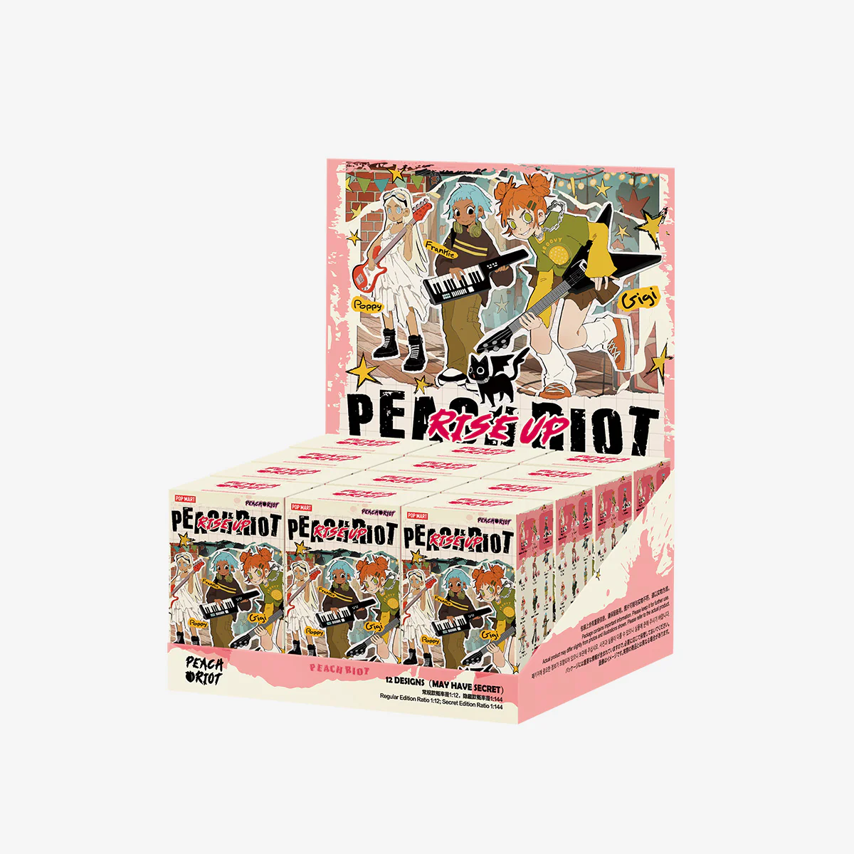 POP MART Peach Riot Rise Up Series Figures 1 Blind Box