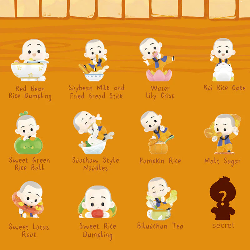POP MART The Little Monk Yichan Chinese Delicacy Series 1 Blind Box